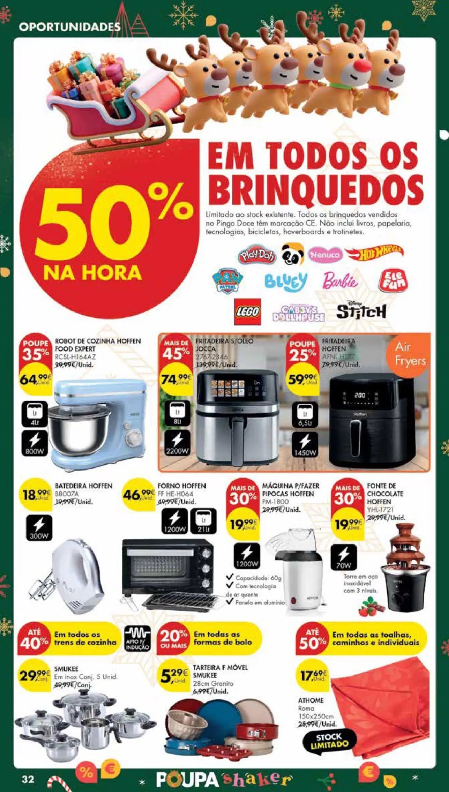 Pingo Doce Poupe Esta Semana Madeira │ válido de 16.12.2025 | Página: 32 | Produtos: Batedeira, Bolo, Pipocas, Chocolate