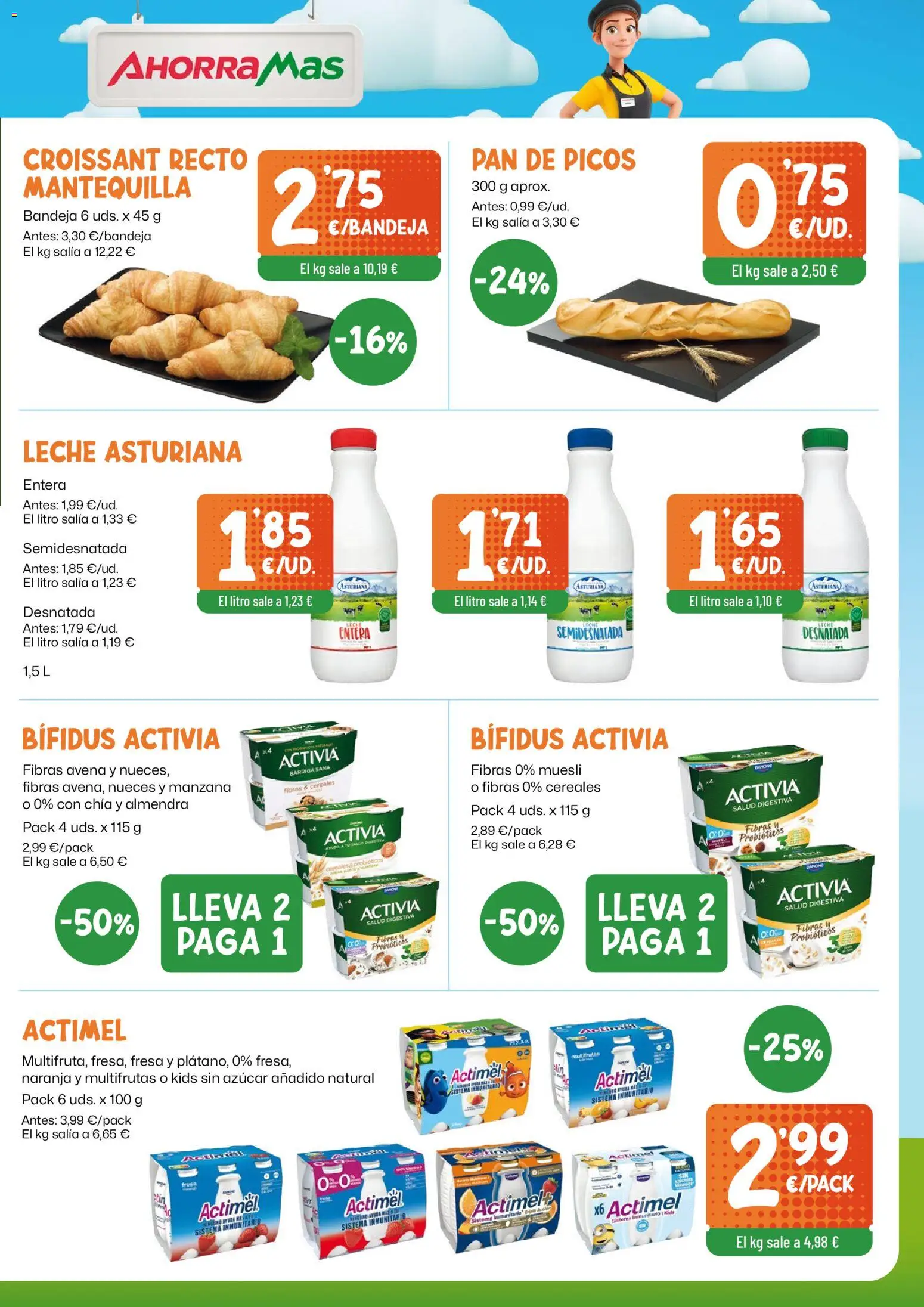 AhorraMas folleto │ válido desde el 23.04.2026 | Página: 5 | Productos: Pan, Croissant, Manzana, Συσκευή ροής