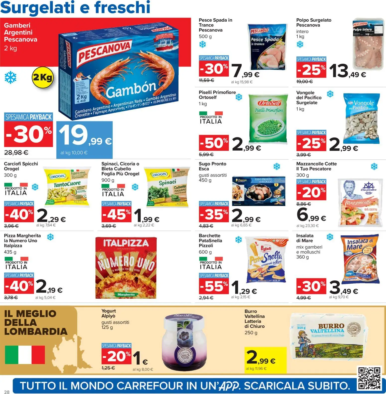 Volantino Carrefour del 24.03.2026 | Pagina: 28 | Prodotti: Centrifuga, Insalata, Polpo, Sugo