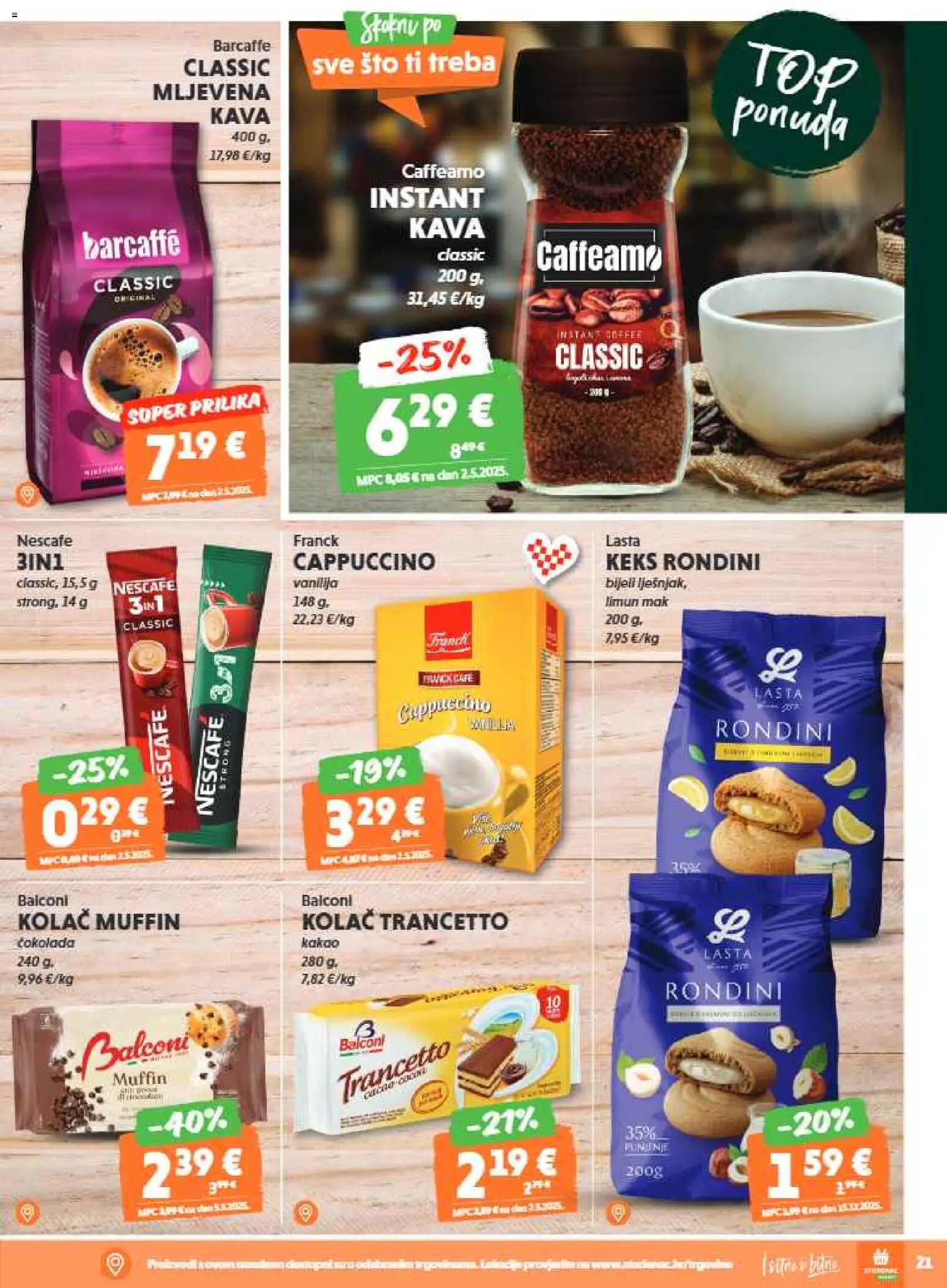 Studenac katalog | vrijedi od 04.02.2026 | Stranica: 21 | Proizvodi: Mljevena kava, Kava, Kakao, Mak