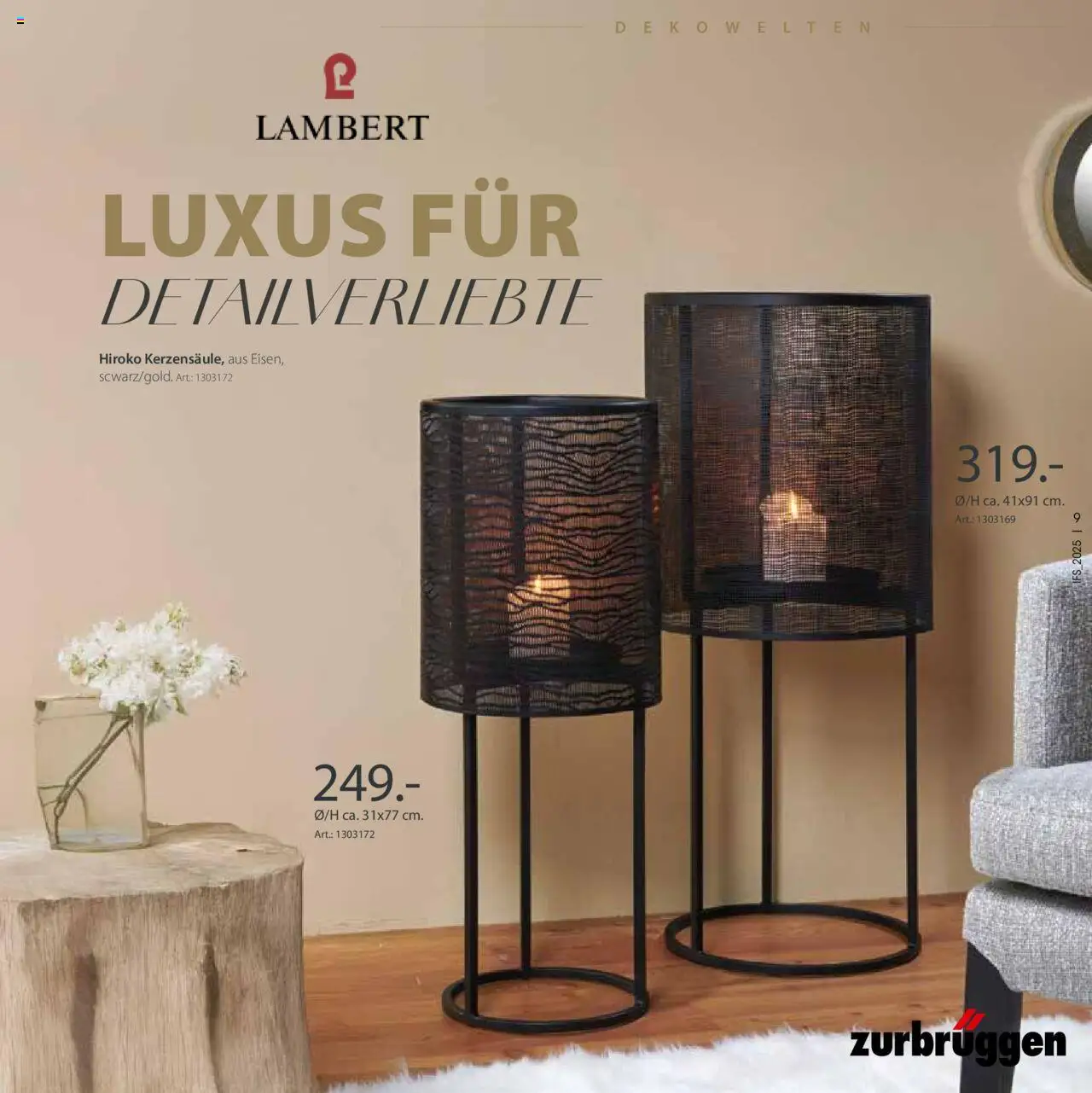 Zurbrüggen Lebenslust - gültig ab dem 01.04.2025 | Seite: 9