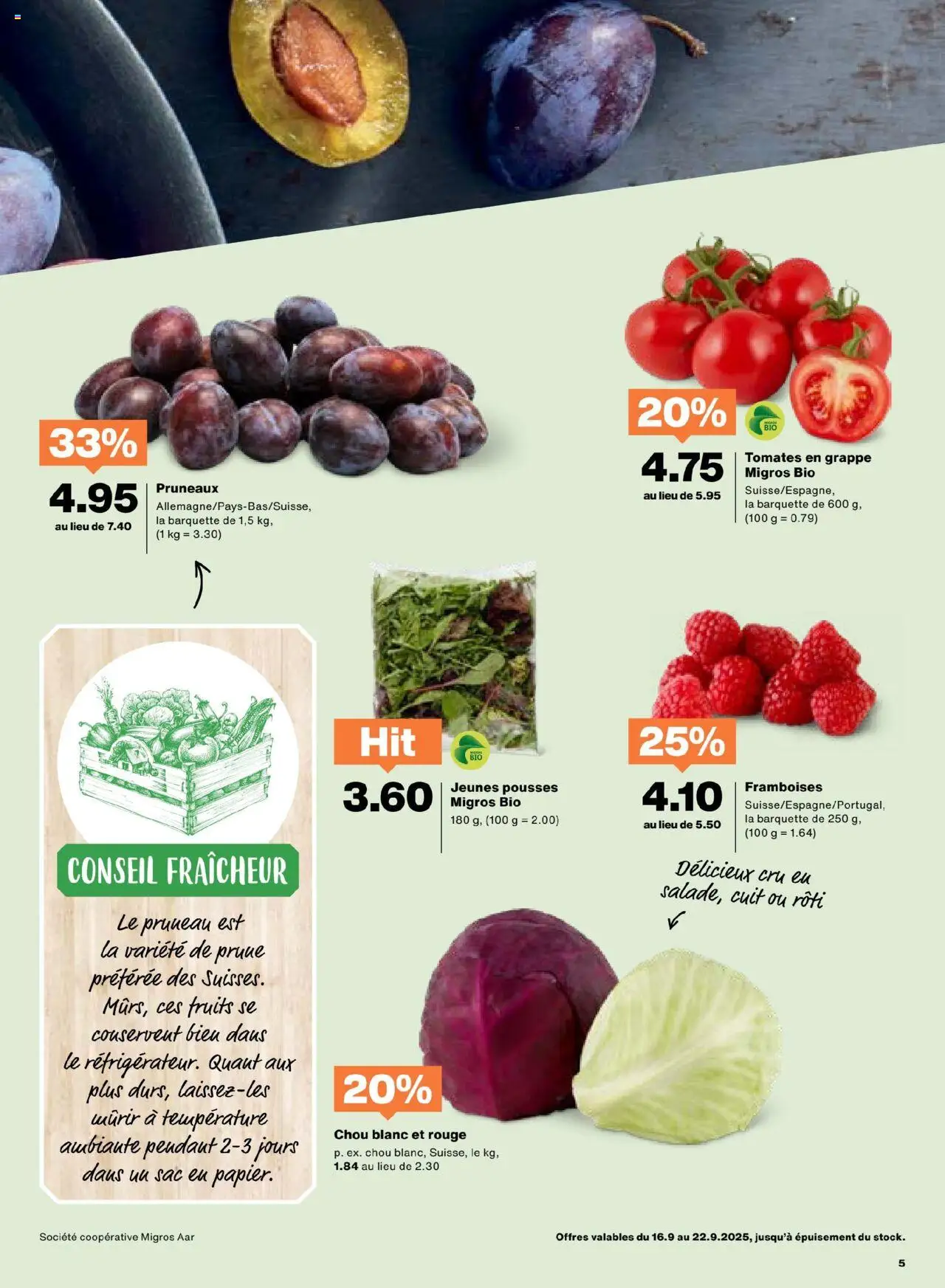 Migros Aktionen FR – gültig ab 16.09.2025 | Seite: 5