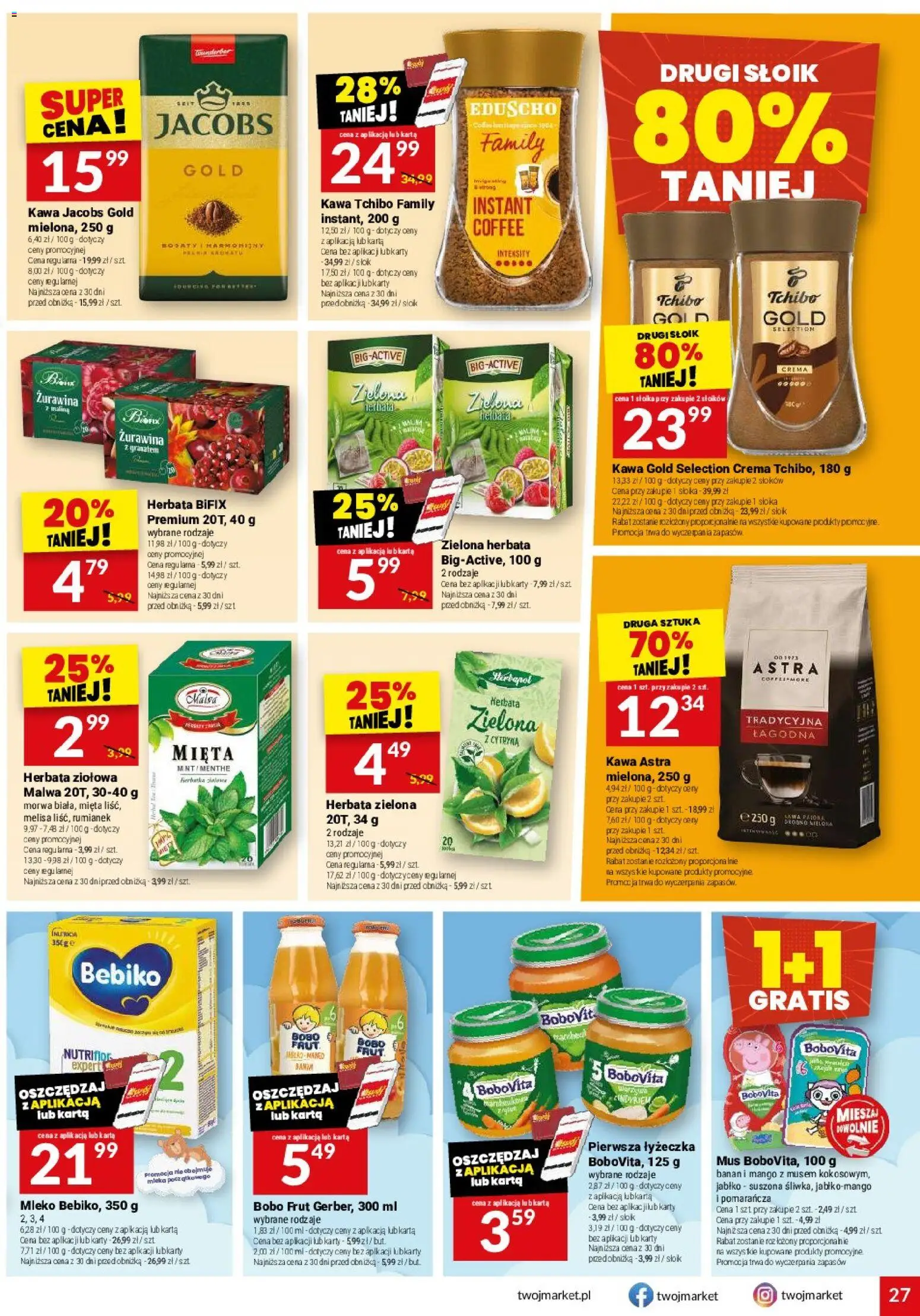 Twój Market gazetka od 22.04.2026 | Strona: 27 | Produkty: Cytryna, Karta, Mleka, Herbata