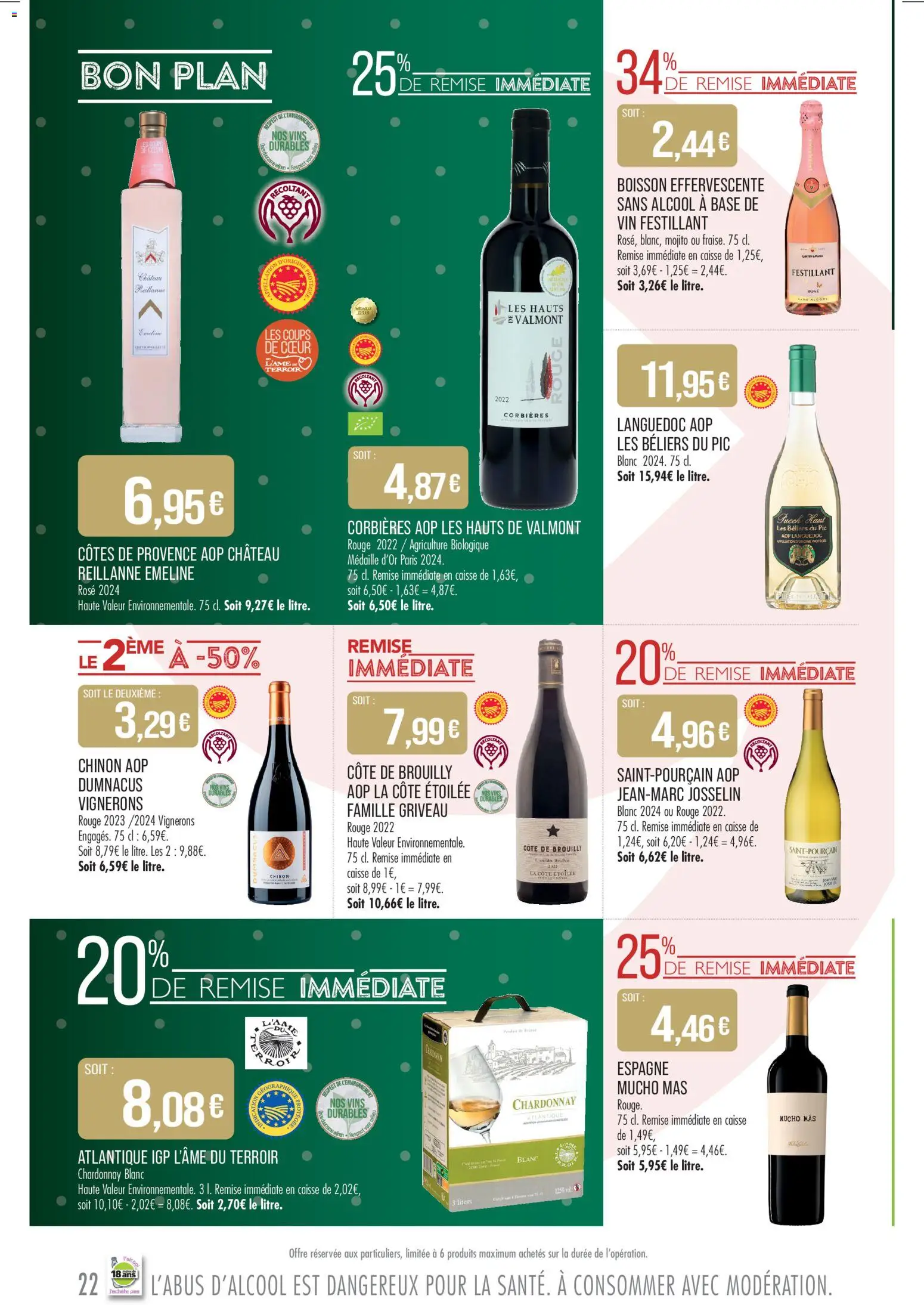 {H1} | Page: 22 | Produits: Alcool, Base, Vin