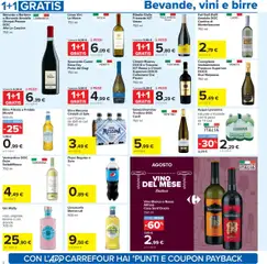 Volantino Carrefour del 24.07.2025 | Pagina: 8 | Prodotti: Acqua, Spumante, Birra messina, Limoncello