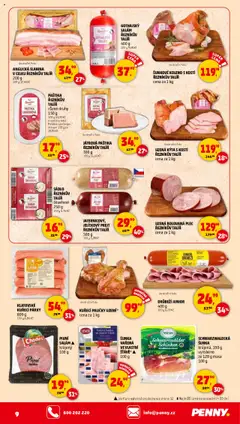 Náhled letáku Penny Market leták - Čtvrtečník od 23.10.2025 | Strana: 9 | Produkty: Gothajský salám, Kýta, Slanina, Paštika