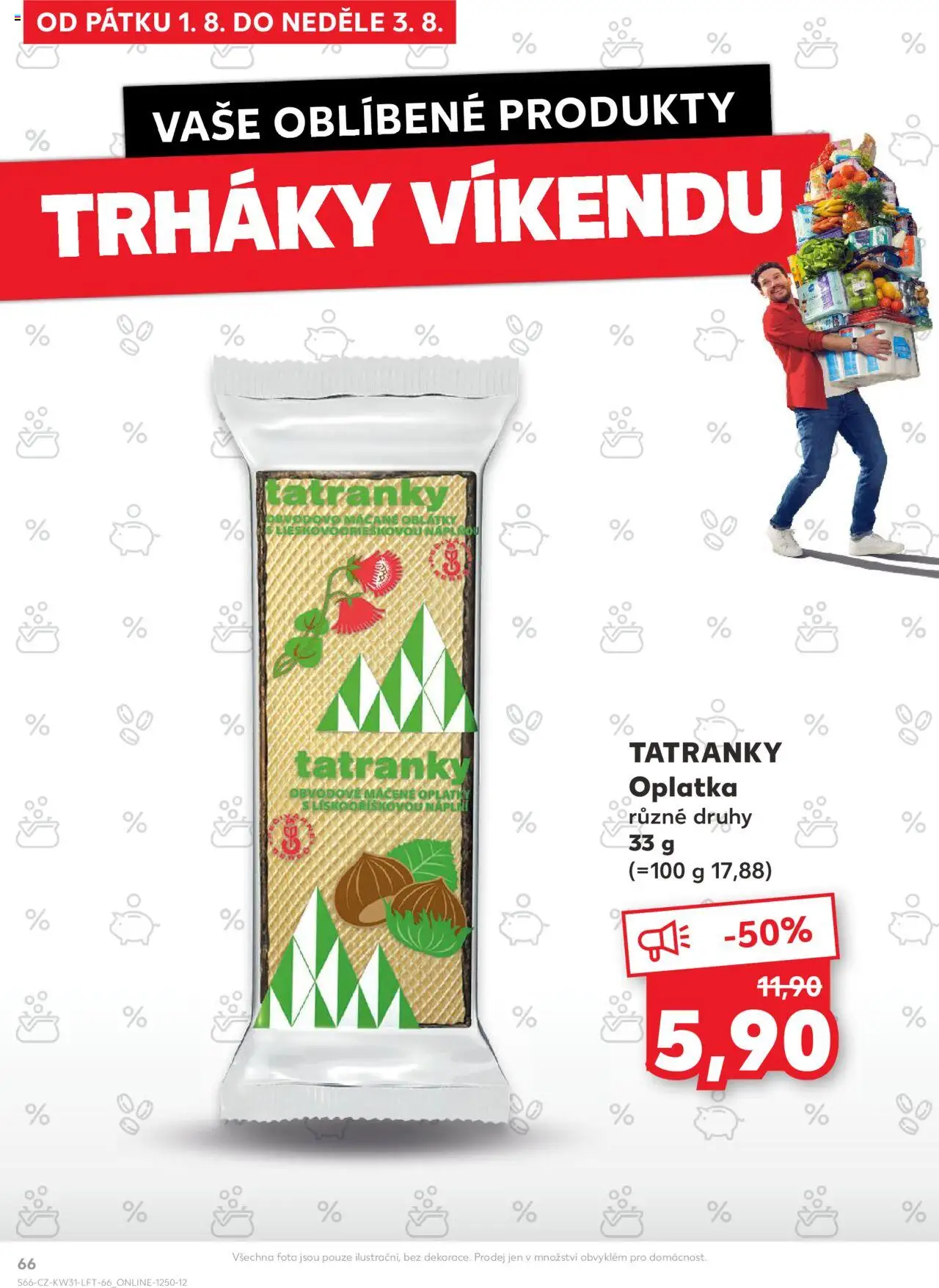 Kaufland leták - Liberec od 30.07.2025 | Strana: 66 | Produkty: Tatranky