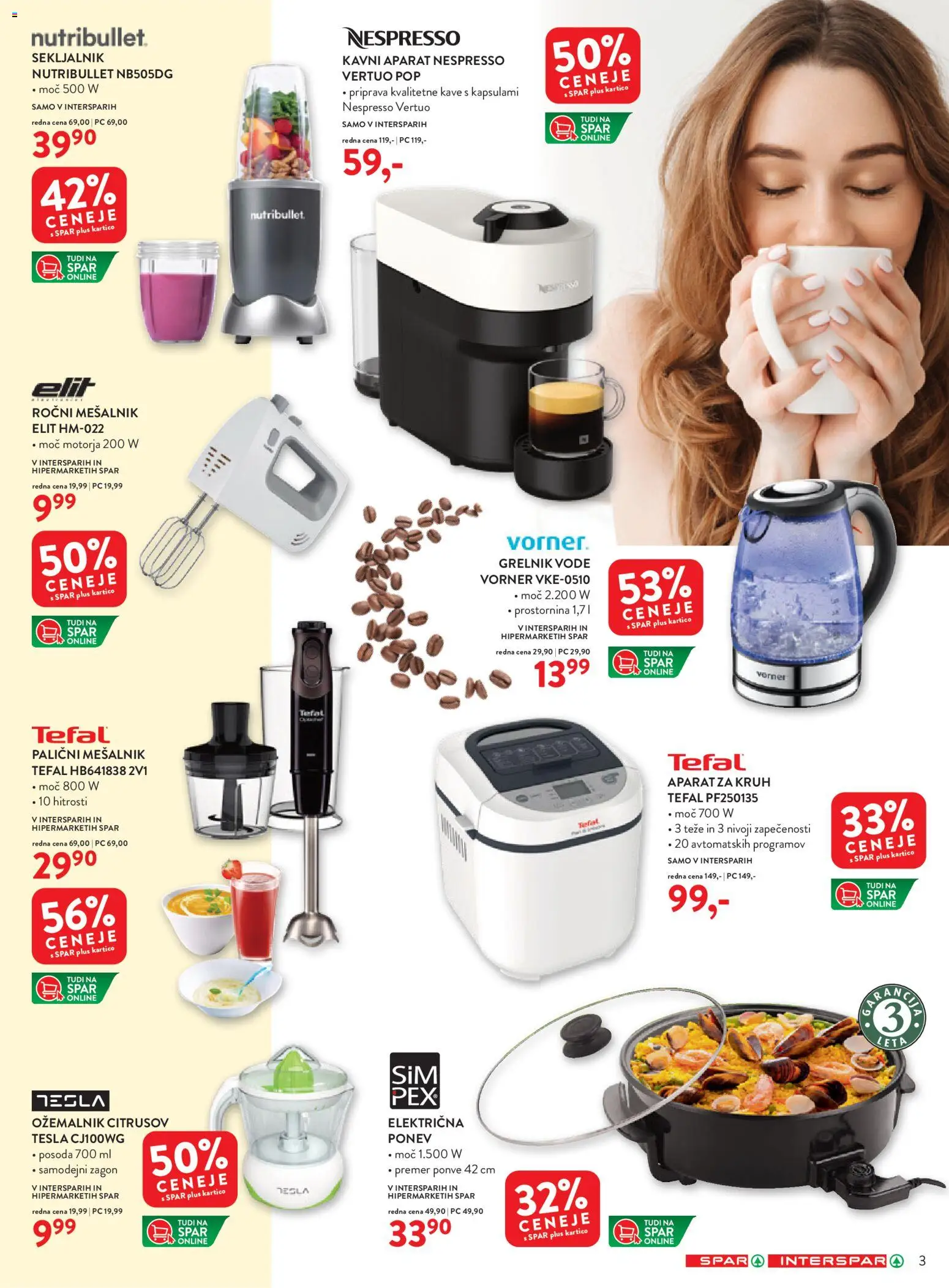 Novi Spar katalog ponudbe – veljaven od 18.02.2026 | Stran: 3 | Izdelki: Mesalnik, Kruh, Grelnik vode