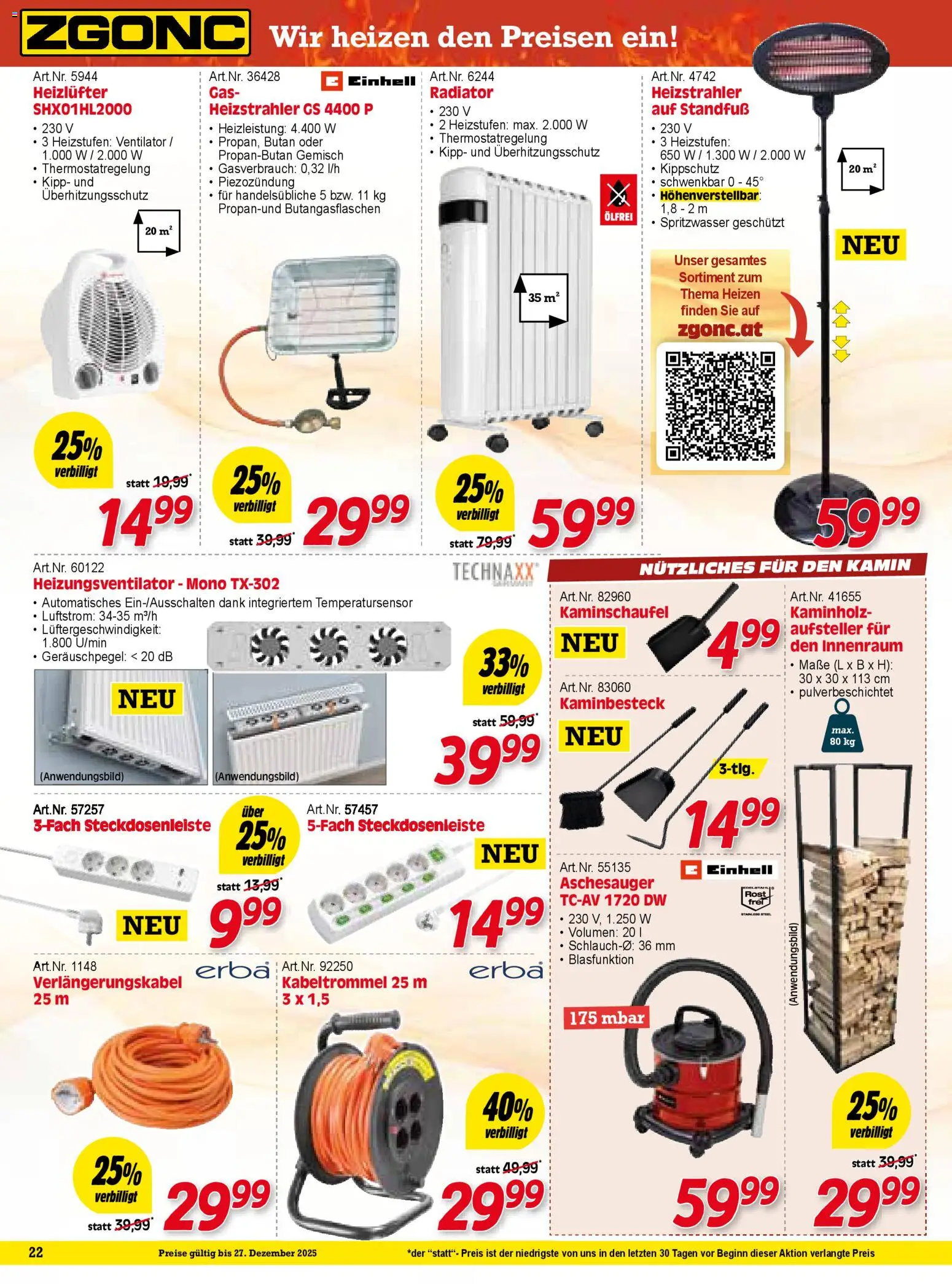 Zgonc - Flugblatt November I 2025 gültig ab 01.12.2025 | Seite: 22 | Produkte: Ventilator