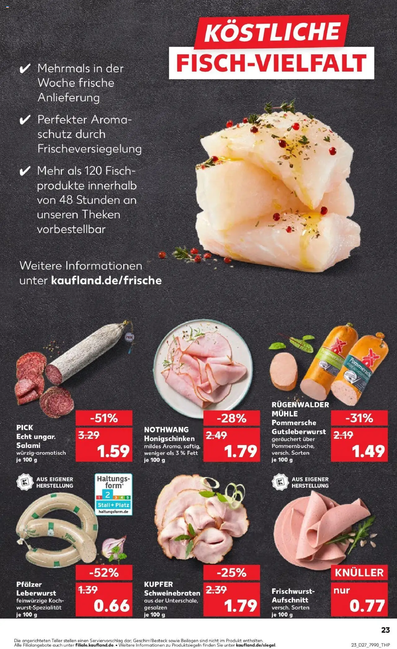 Kaufland prospekt Mayen	 - gültig ab dem 03.07.2025 | Seite: 23 | Produkte: Mühle, Fisch, Salami