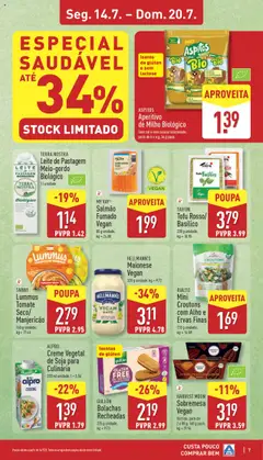 Aldi folheto │ válido de 14.07.2025 | Página: 7 | Produtos: Sal, Maionese, Tomate, Milho