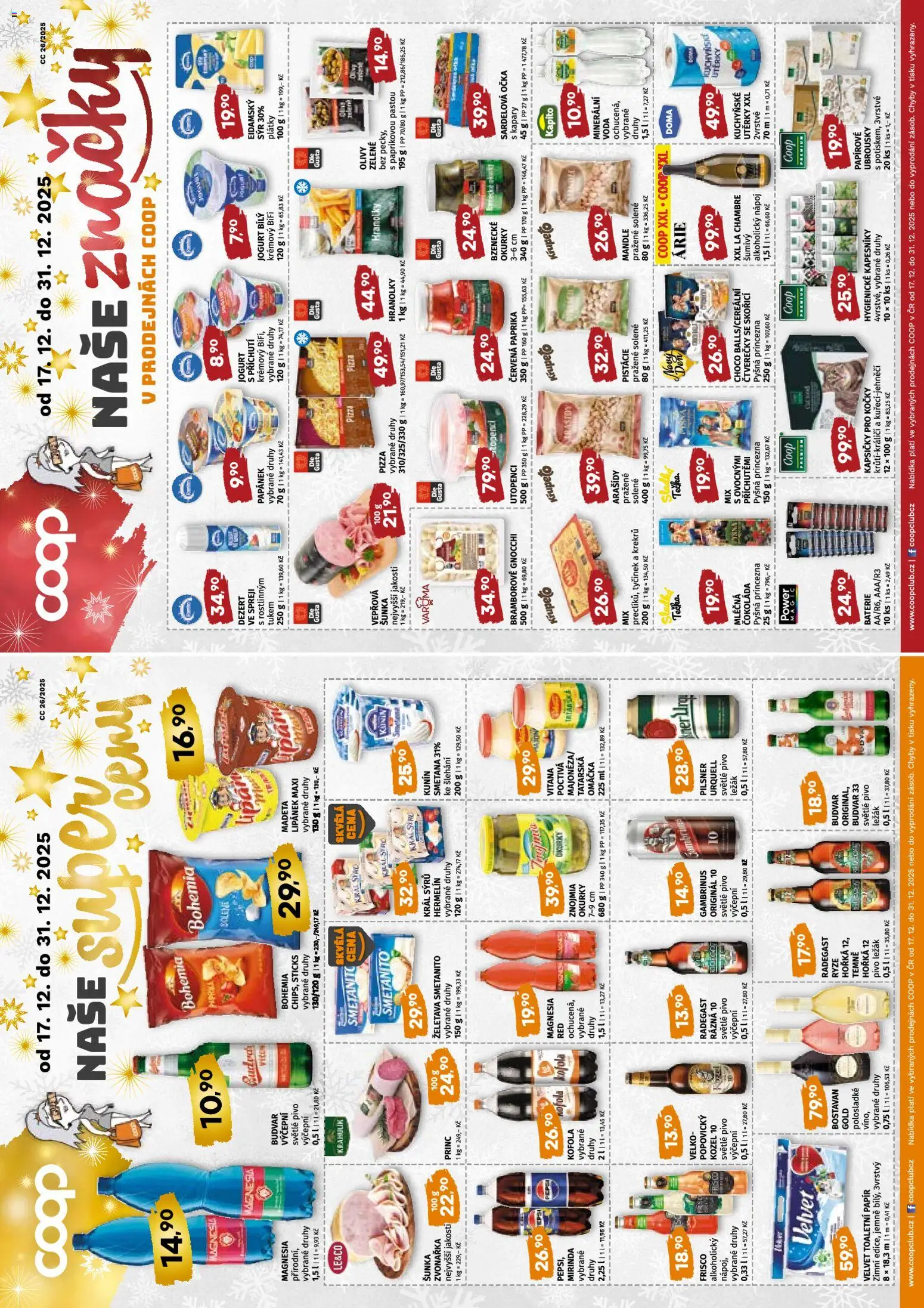 Coop leták od 17.12.2025 | Strana: 4 | Produkty: Pivo, Kozel 10, Kapsičky pro kočky, Kapary