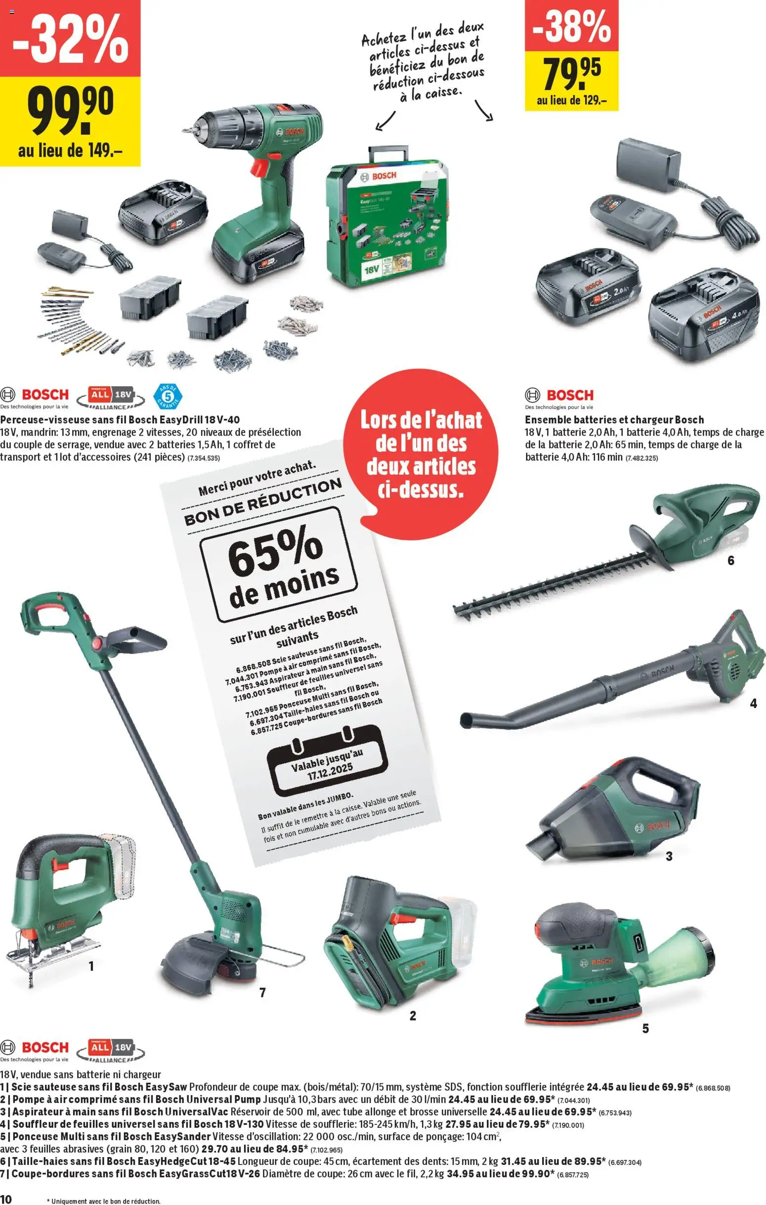 Jumbo Aktionen FR – gültig ab 20.11.2025 | Seite: 10 | Produkte: Batterie, Bosch