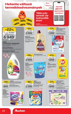 Auchan Akciós újság - amely érvényes a következő dátumtól: 04.12.2025 | Oldal: 58