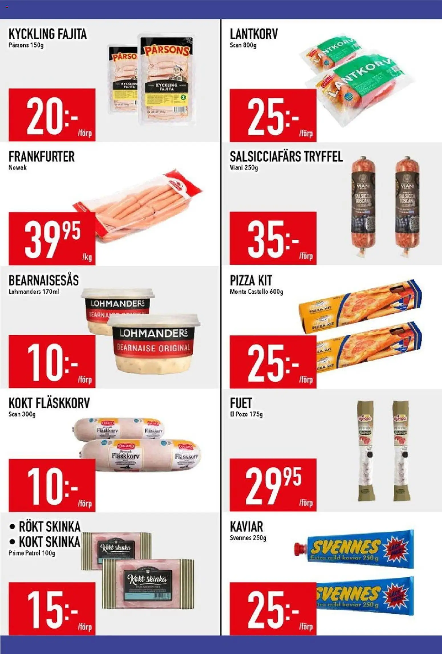 Matdax reklamblad aktuell från 19.01.2026 | Sida: 11 | Produkter: Skinka, Pizza, Bearnaisesås