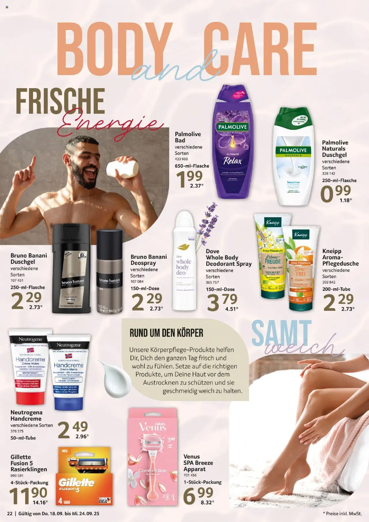 Selgros Prospekt 	 – gültig ab 18.09.2025 | Seite: 22 | Produkte: Öl, Creme, Handcreme, Lavendel