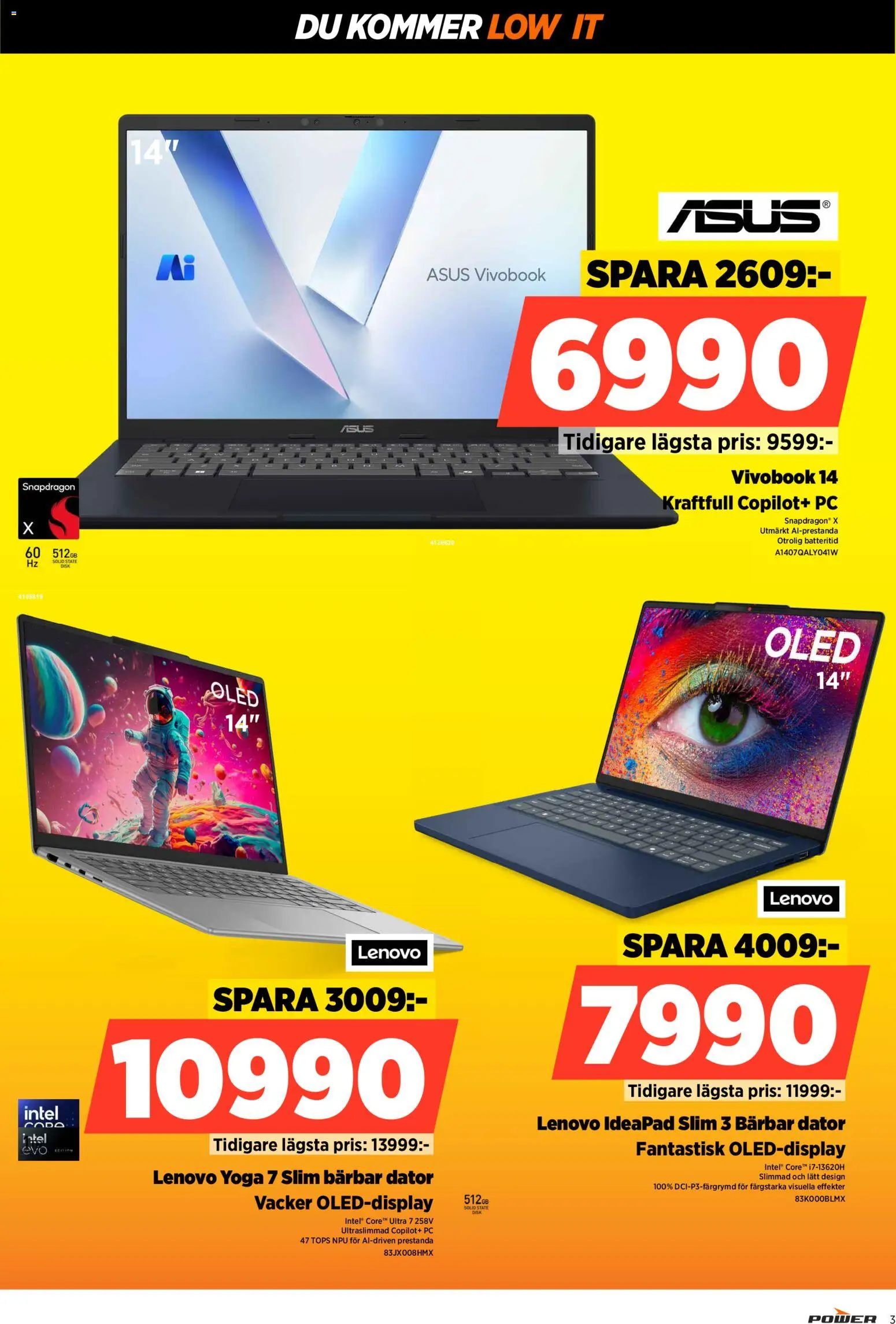 Power reklamblad aktuell från 02.02.2026 | Sida: 3 | Produkter: Tops, PC, Dator