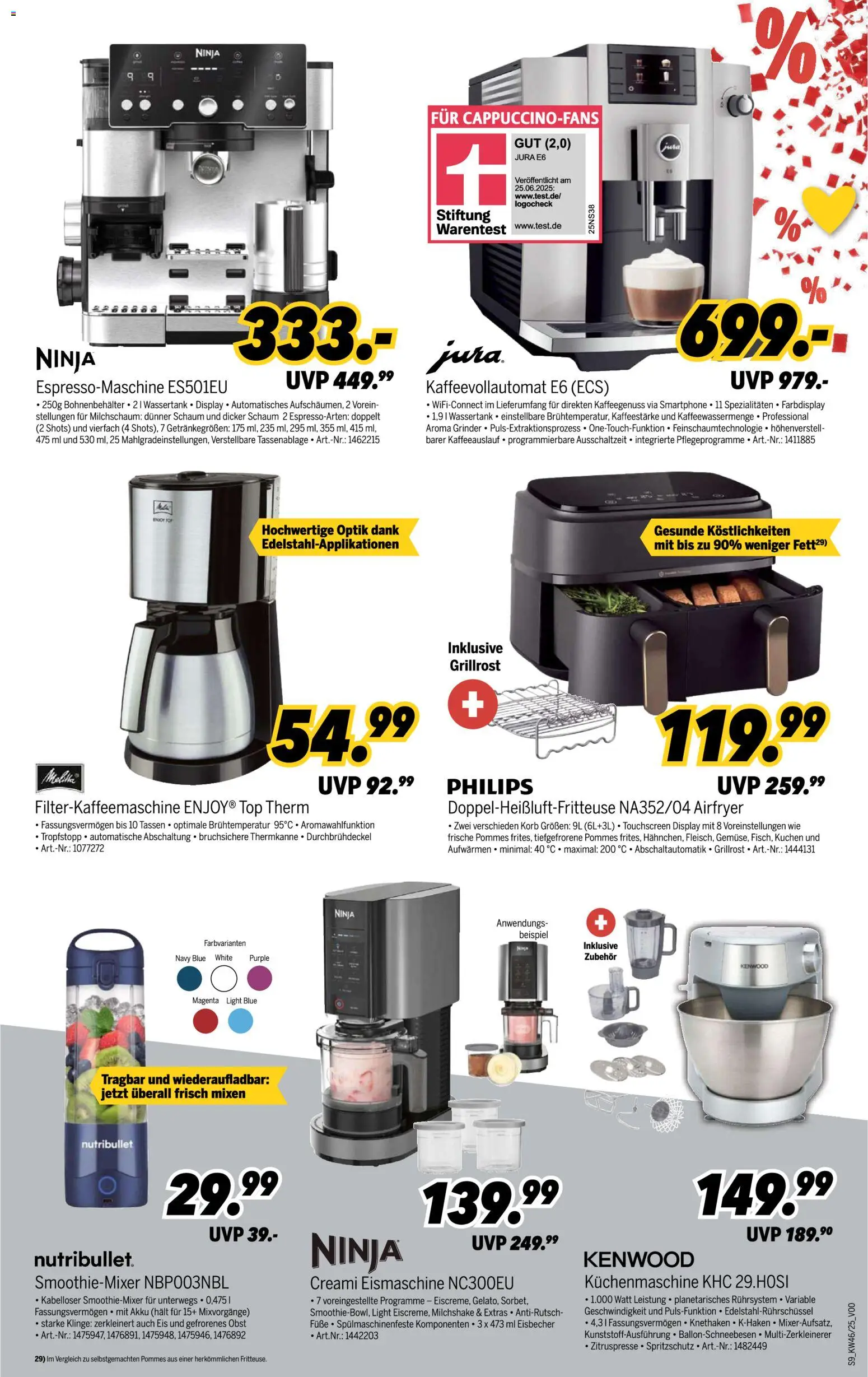 Medimax Prospekt 	 – gültig ab 08.11.2025 | Seite: 9 | Produkte: Korb, Obst, Filterkaffeemaschine, Kuchen