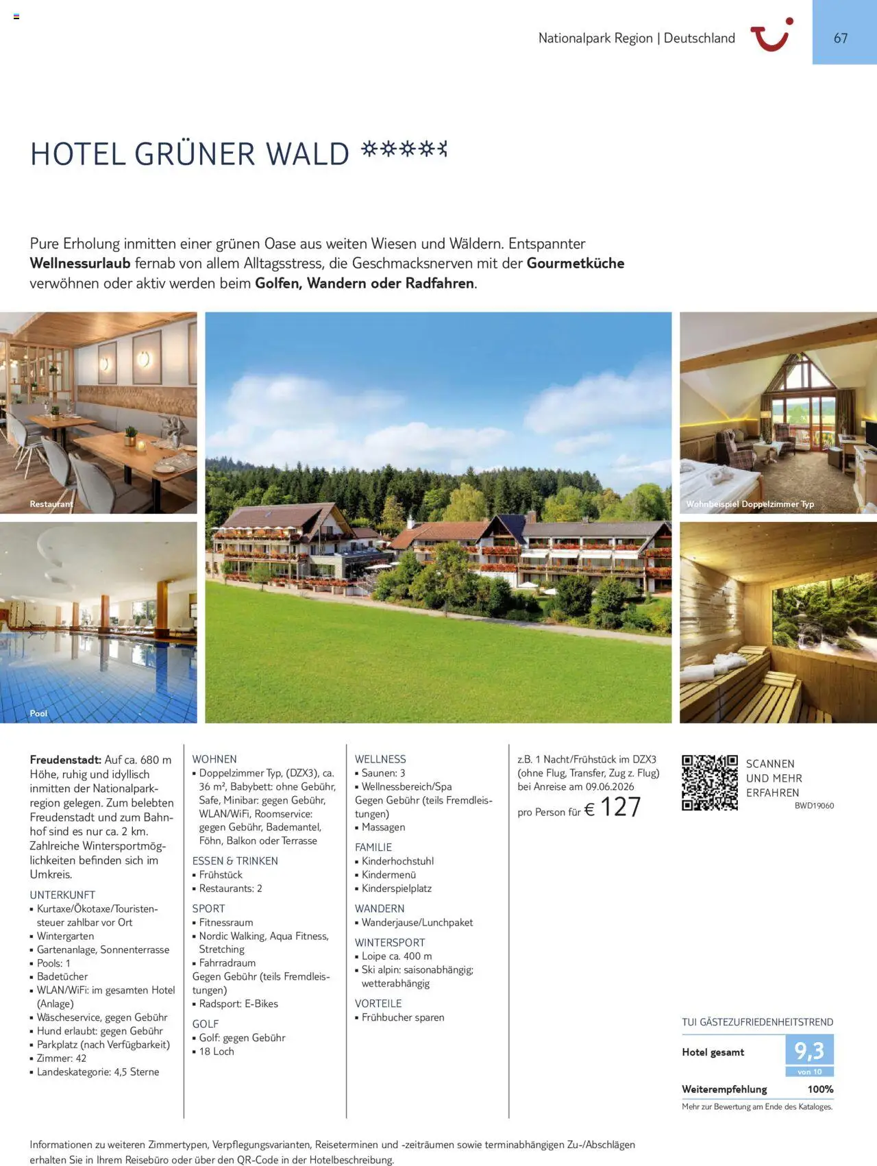 TUI Urlaub mit eigener Anreise 2025/26 – gültig ab 01.11.2025 | Seite: 67 | Produkte: Babybett, Ski