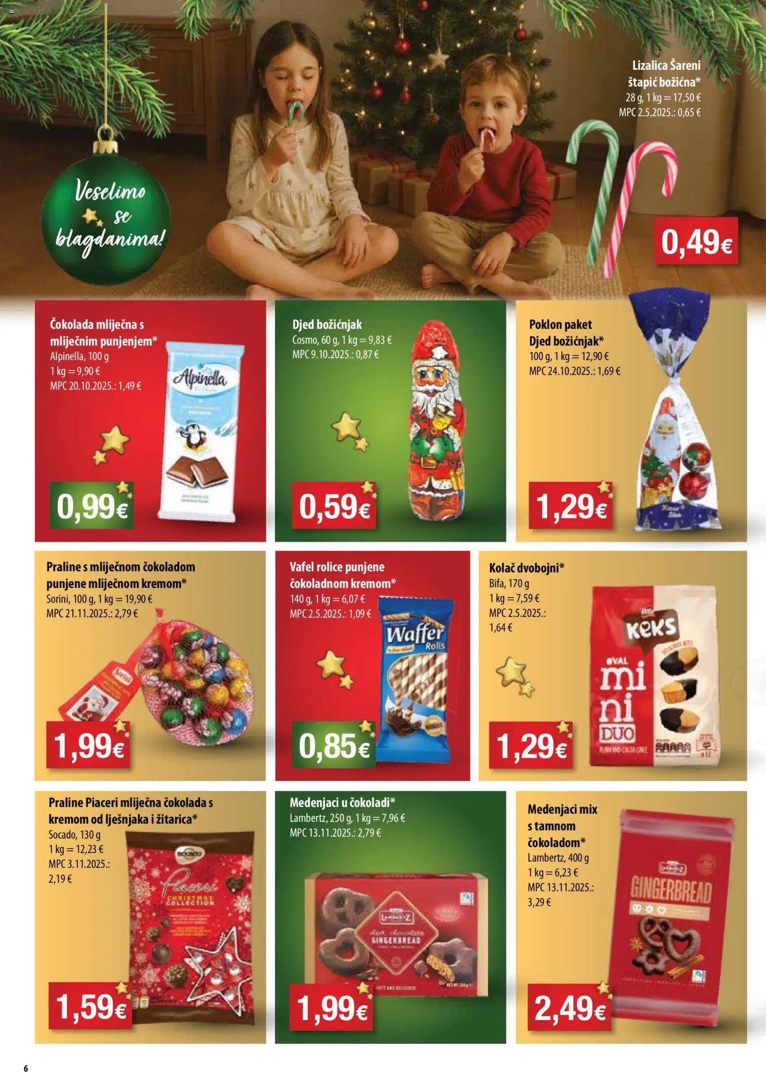 Bakmaz katalog | vrijedi od 10.12.2025 | Stranica: 6 | Proizvodi: Praline, Čokolada, Keks