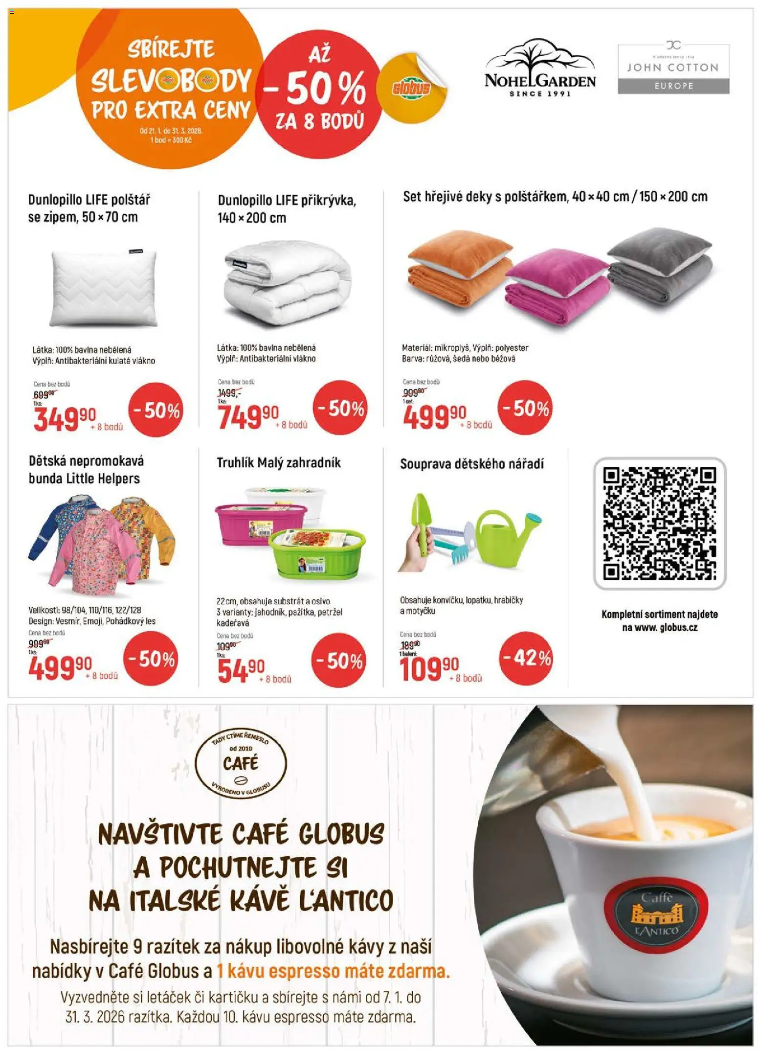 Globus leták - Praha-Štěrboholy od 25.02.2026 | Strana: 31 | Produkty: Bunda, Globus, Substrát, Deky