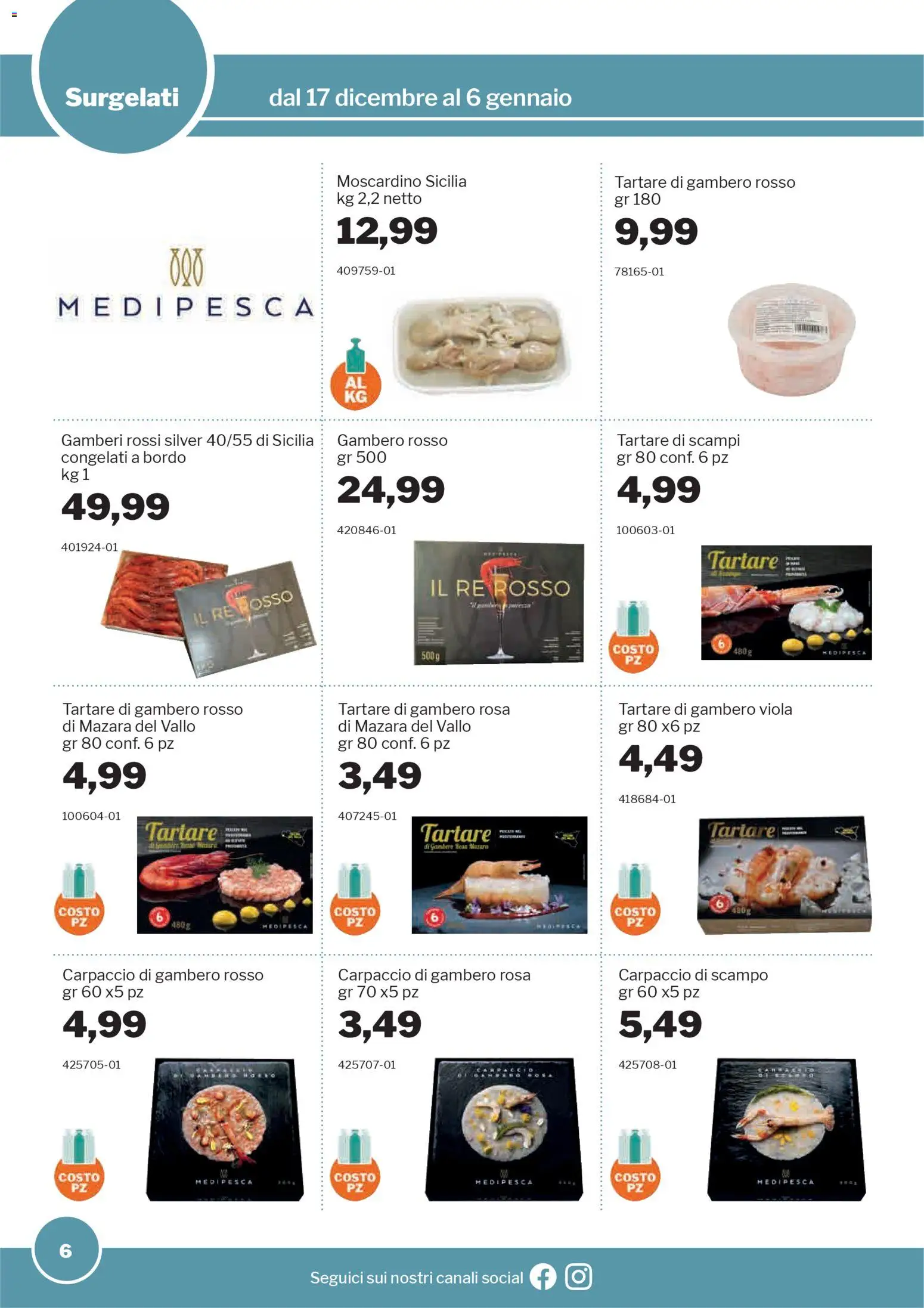 Volantino Sogegross del 17.12.2025 | Pagina: 6 | Prodotti: Gamberi