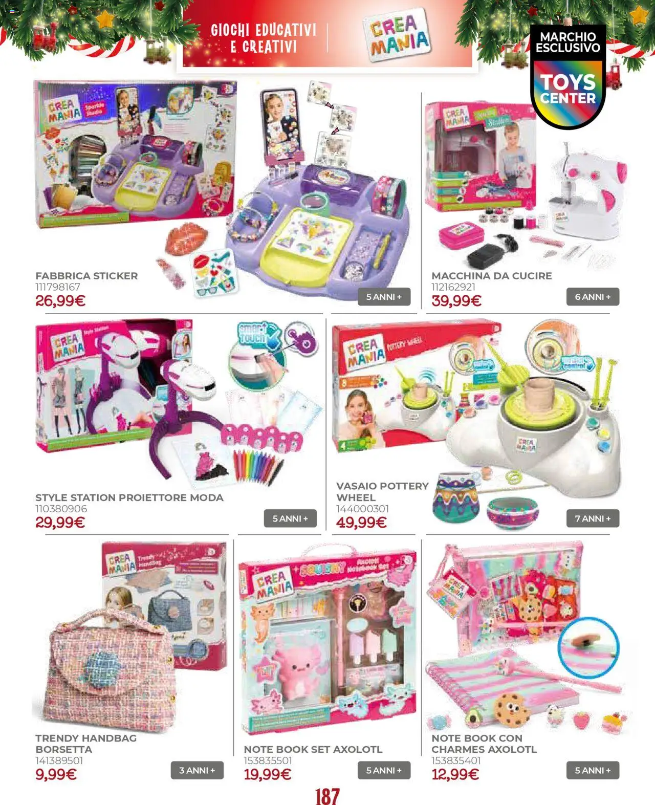 Volantino Toys Center del 17.10.2025 | Pagina: 189 | Prodotti: Borsetta, Macchina da cucire