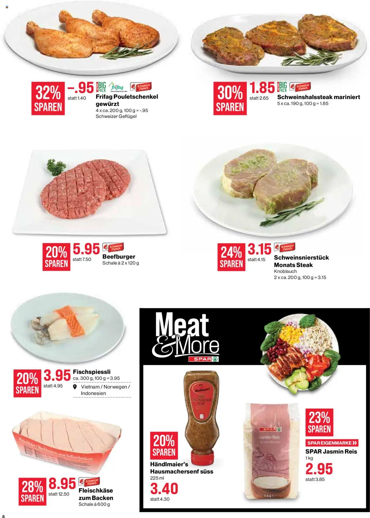 SPAR Aktionen ab 07.08.2025 | Seite: 8 | Produkte: Reis, Knoblauch