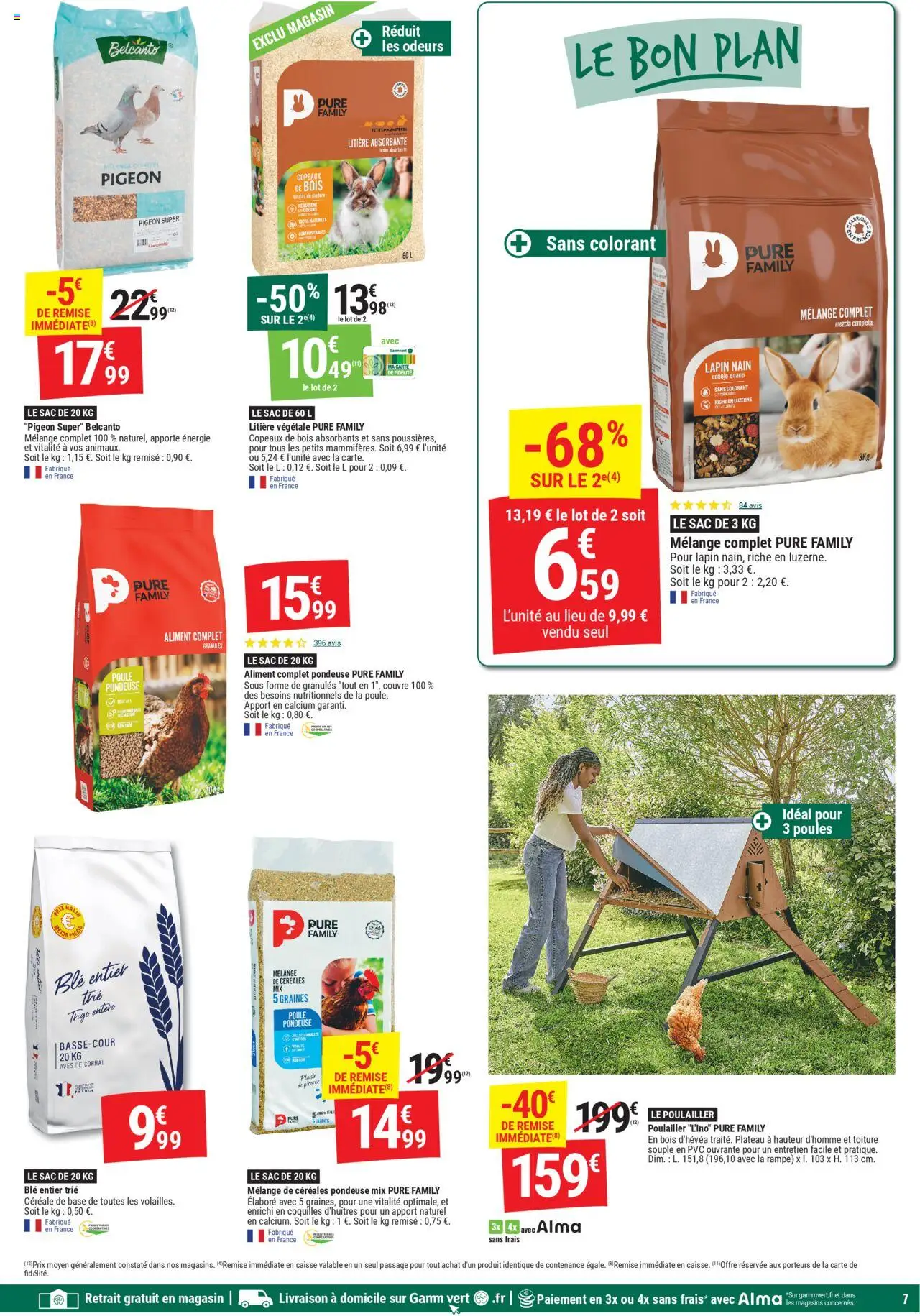  | Page: 7 | Produits: Sac, Litière, Le poulailler, Céréales