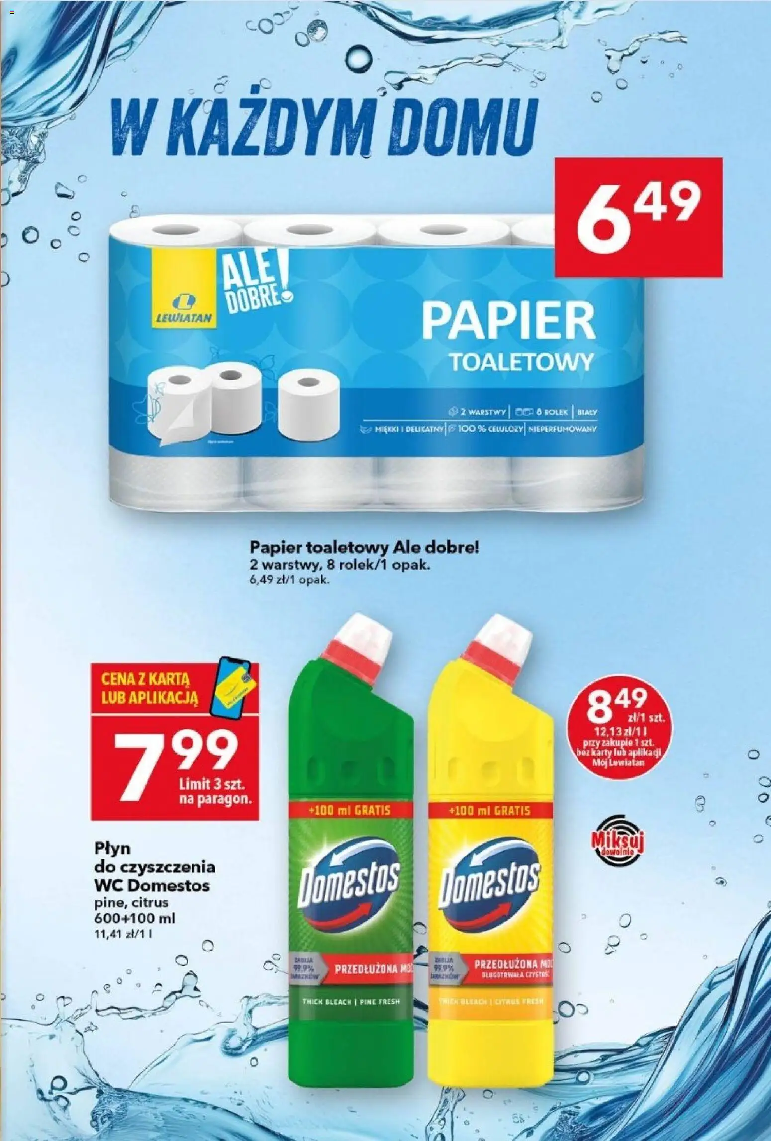 Lewiatan gazetka od 15.01.2026 | Strona: 13 | Produkty: Karta, Papier toaletowy, Domestos