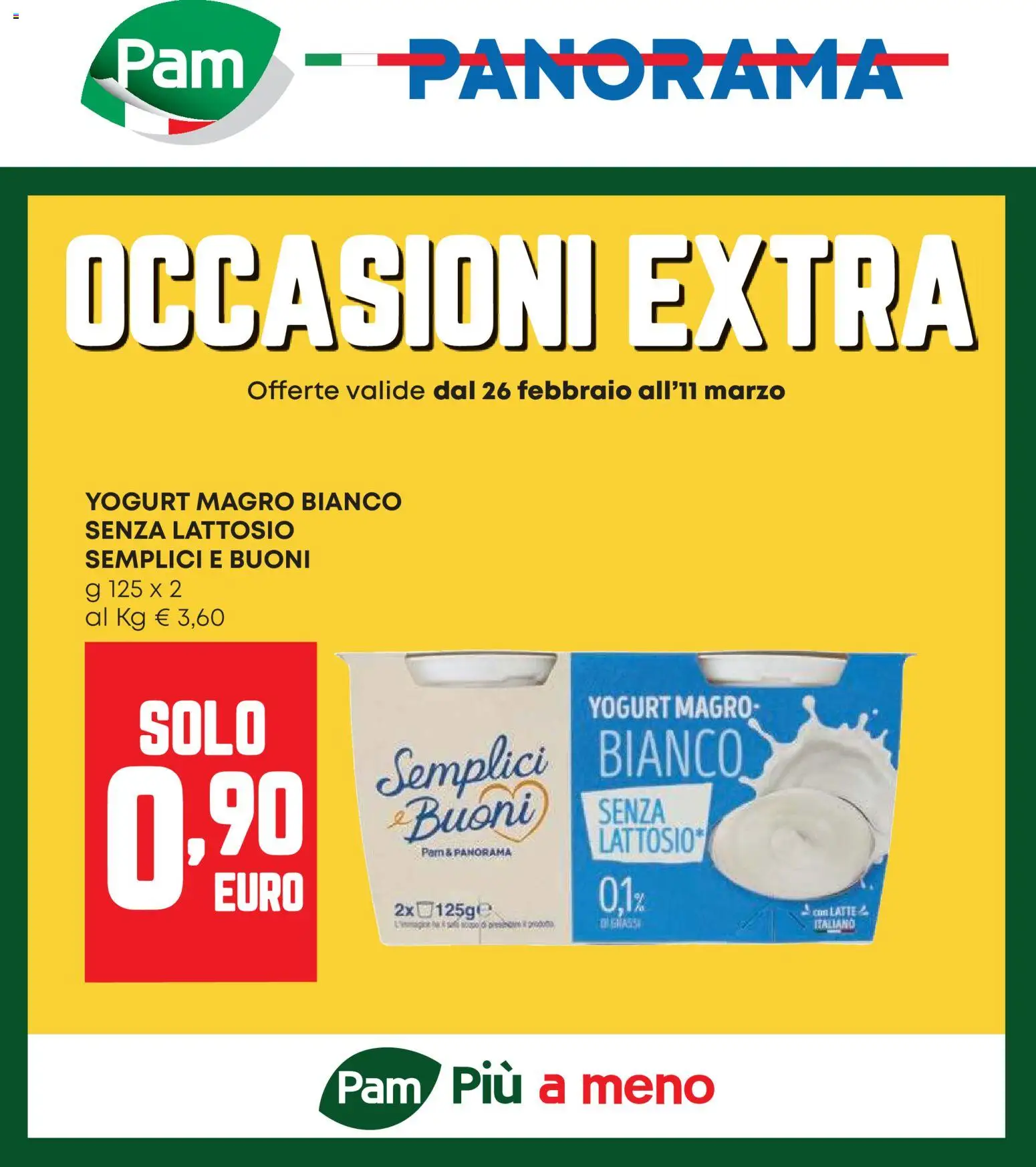 Volantino Panorama del 26.02.2026 | Pagina: 1 | Prodotti: Yogurt, Latte
