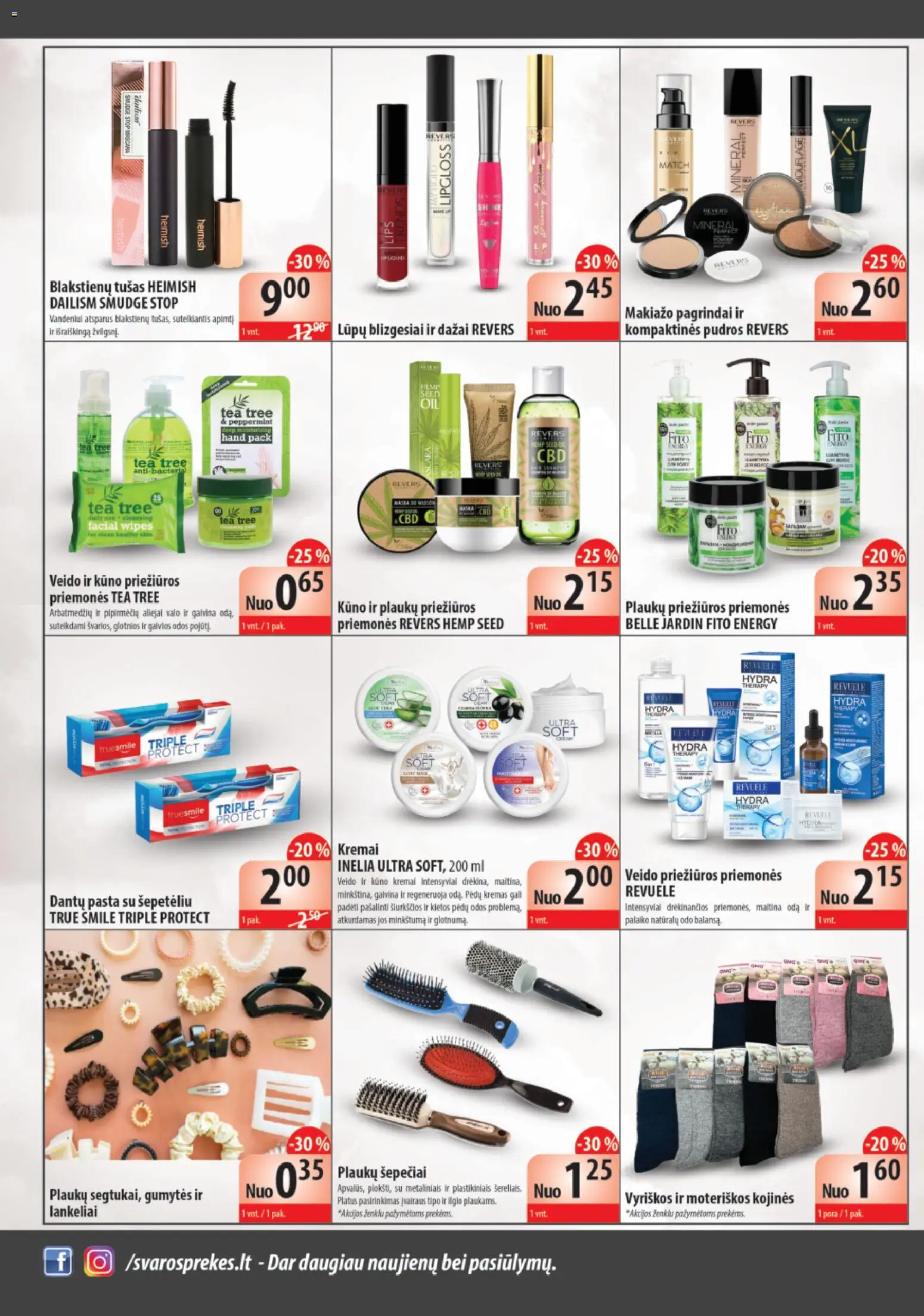 Švaros Prekés akcijos nuo 01.02.2026 | Puslapis: 3 | Prekių: Tušas, Kremas, Kojinės