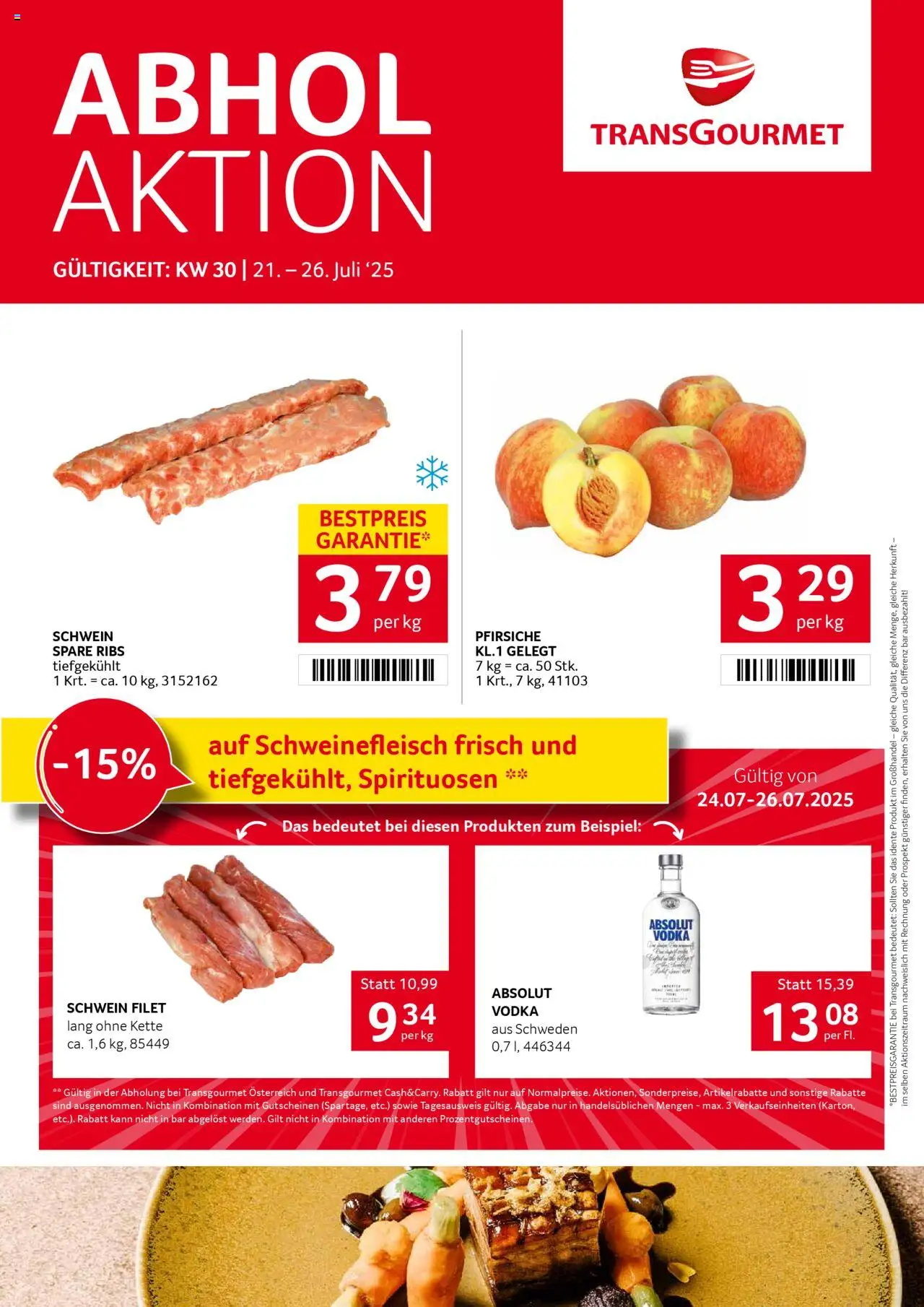 Transgourmet Flugblatt gültig ab 20.07.2025 | Seite: 1 | Produkte: Schweinefleisch