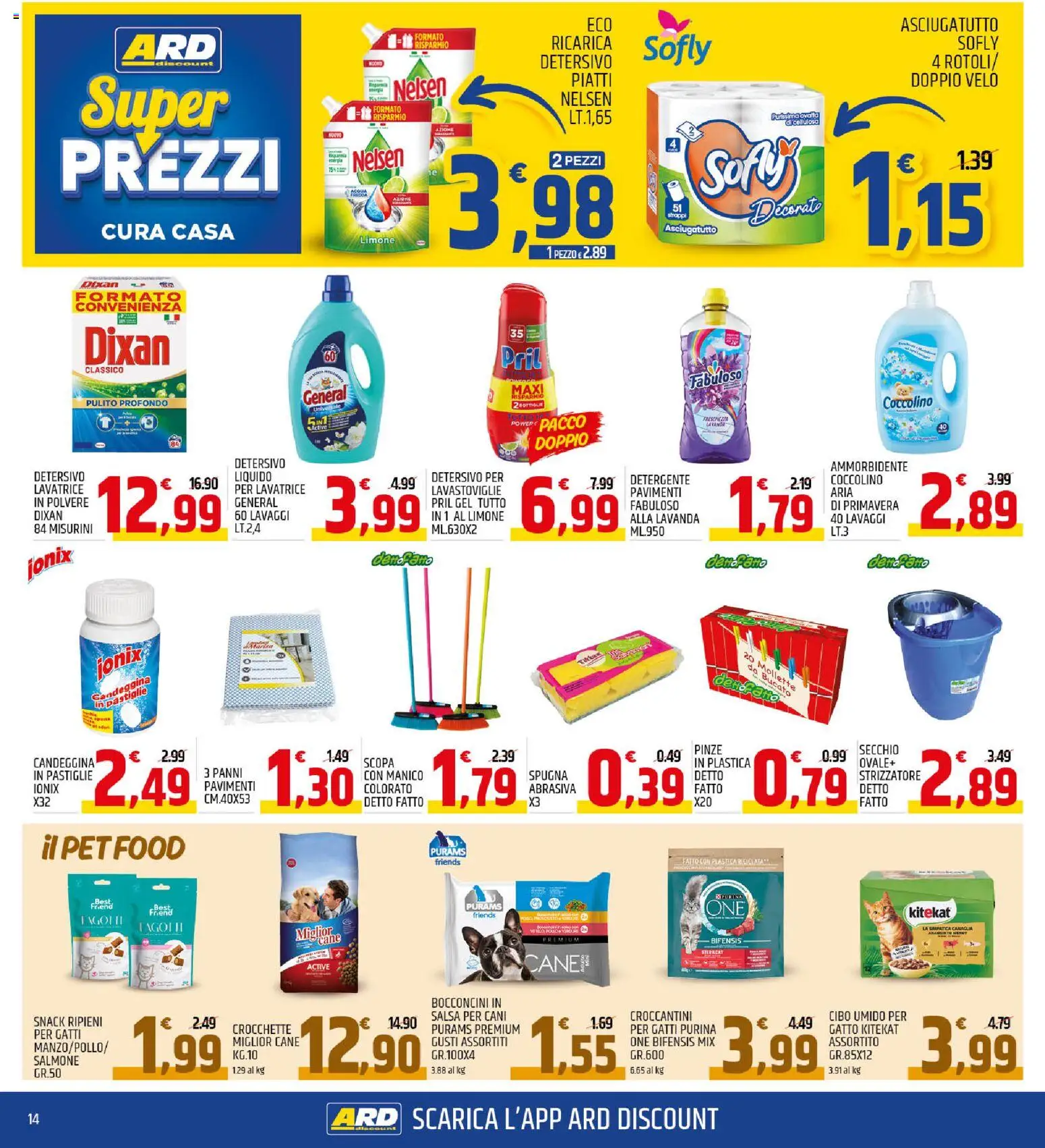 Volantino ARD Discount del 13.11.2025 | Pagina: 14 | Prodotti: Ammorbidente, Salsa, Pinze, Lavanda