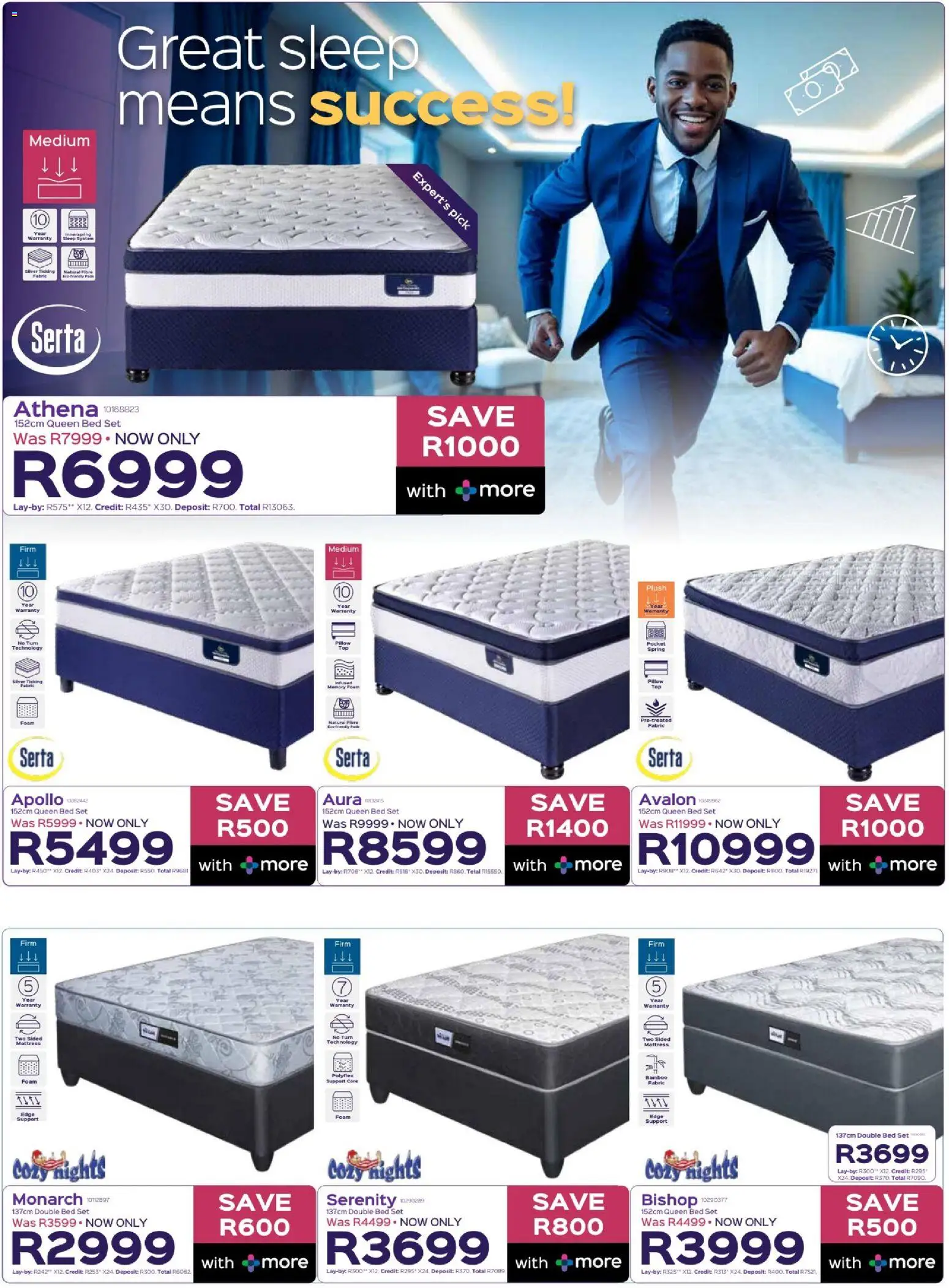 New Sleepmasters catalogue – valid from 15.01.2026 | Page: 8 | Products: Queen bed, Bed, Mattress, Pillow