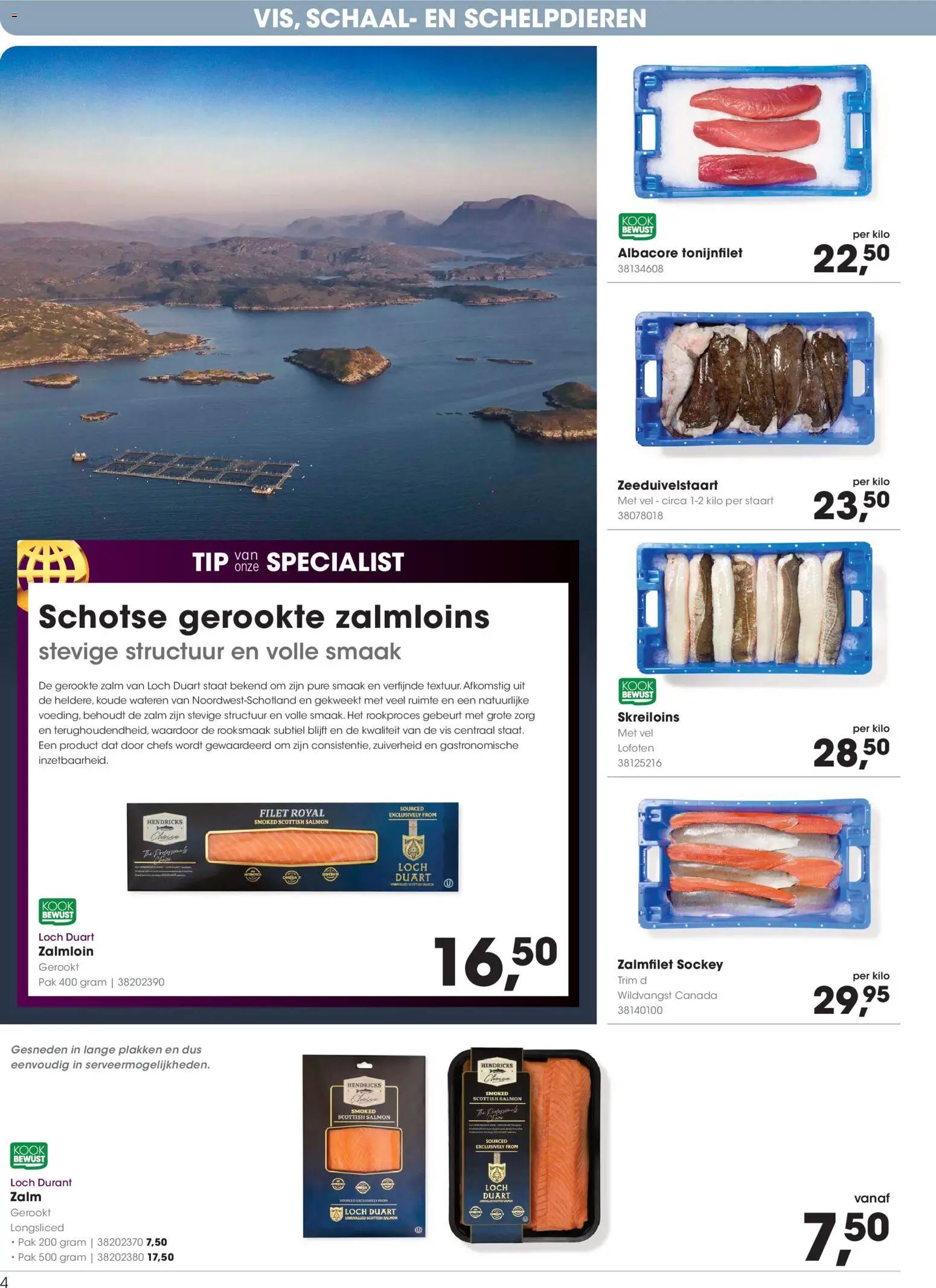 {H1} | Pagina: 4 | Producten: Vis, Schaal, De vis, Zalm