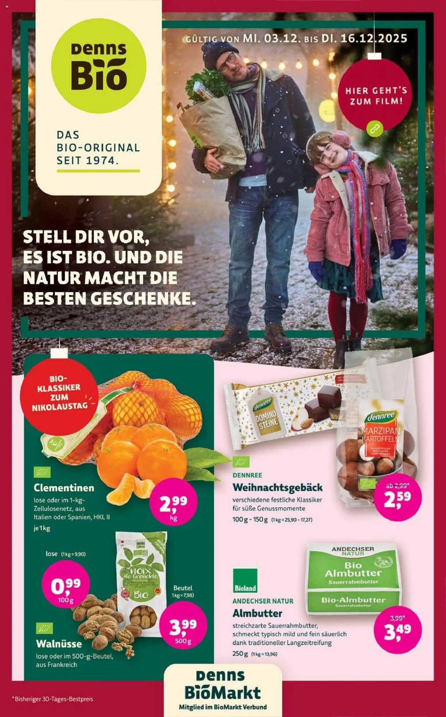 Denns BioMarkt Angebote – gültig ab 03.12.2025 | Seite: 1 | Produkte: Walnüsse