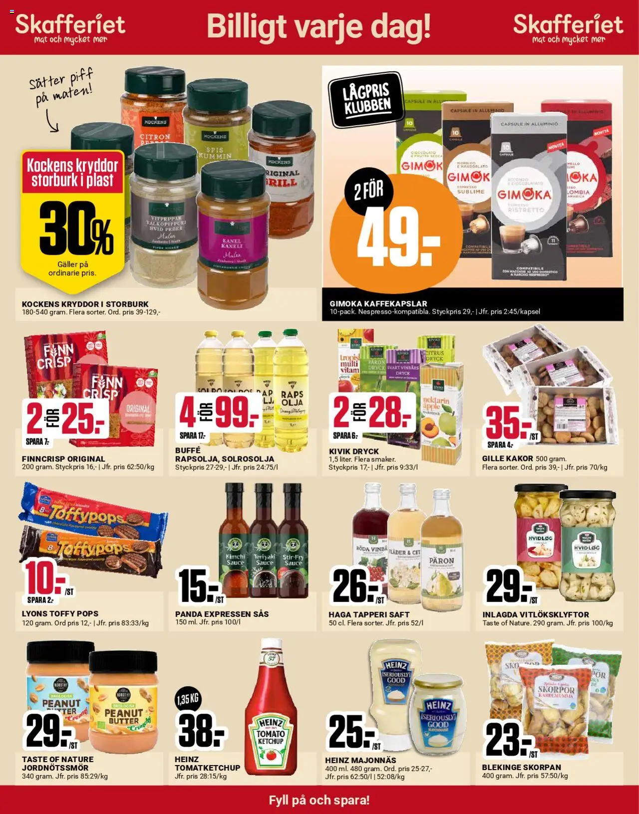 ÖoB reklamblad aktuell från 09.06.2025 | Sida: 3 | Produkter: Kaffekapslar, Majonnäs, Citron, Spis