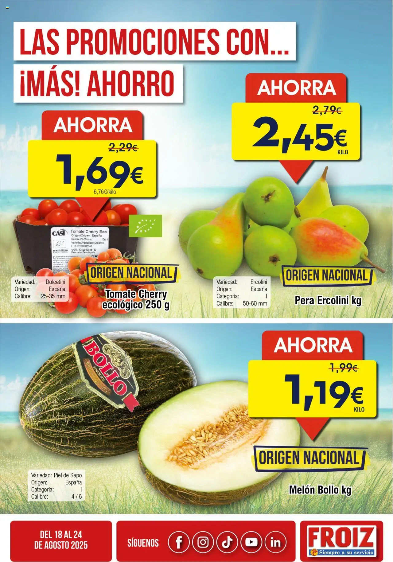 Froiz Oferta semanal │ válido desde el 18.08.2025 | Página: 1 | Productos: Φορτιστής, Peso