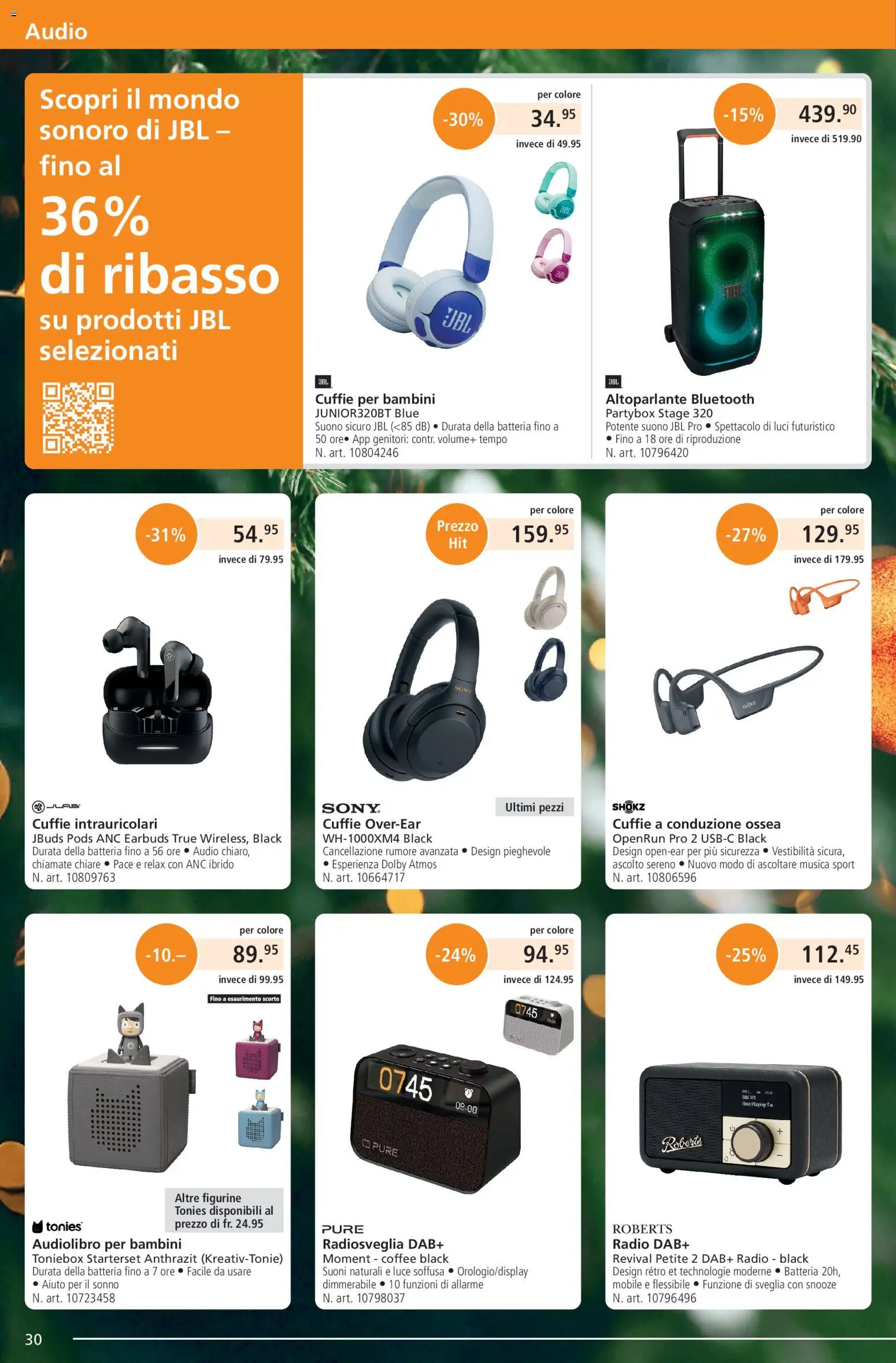 Fust Aktionen IT – gültig ab 01.12.2025 | Seite: 30 | Produkte: Audio, Radio, Sony