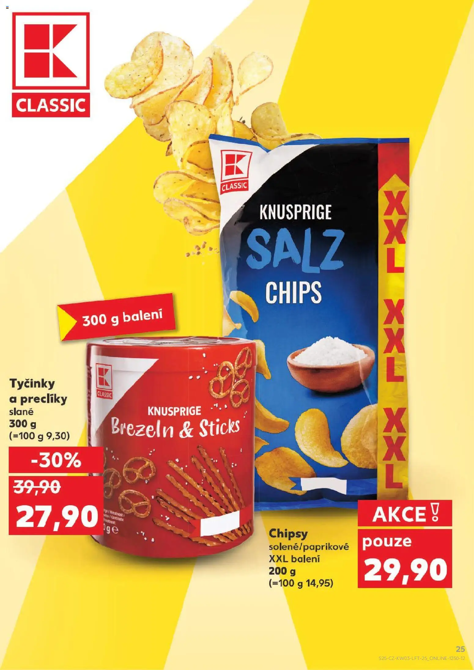 Kaufland leták - Brno od 14.01.2026 | Strana: 25 | Produkty: Tyčinky, Chipsy