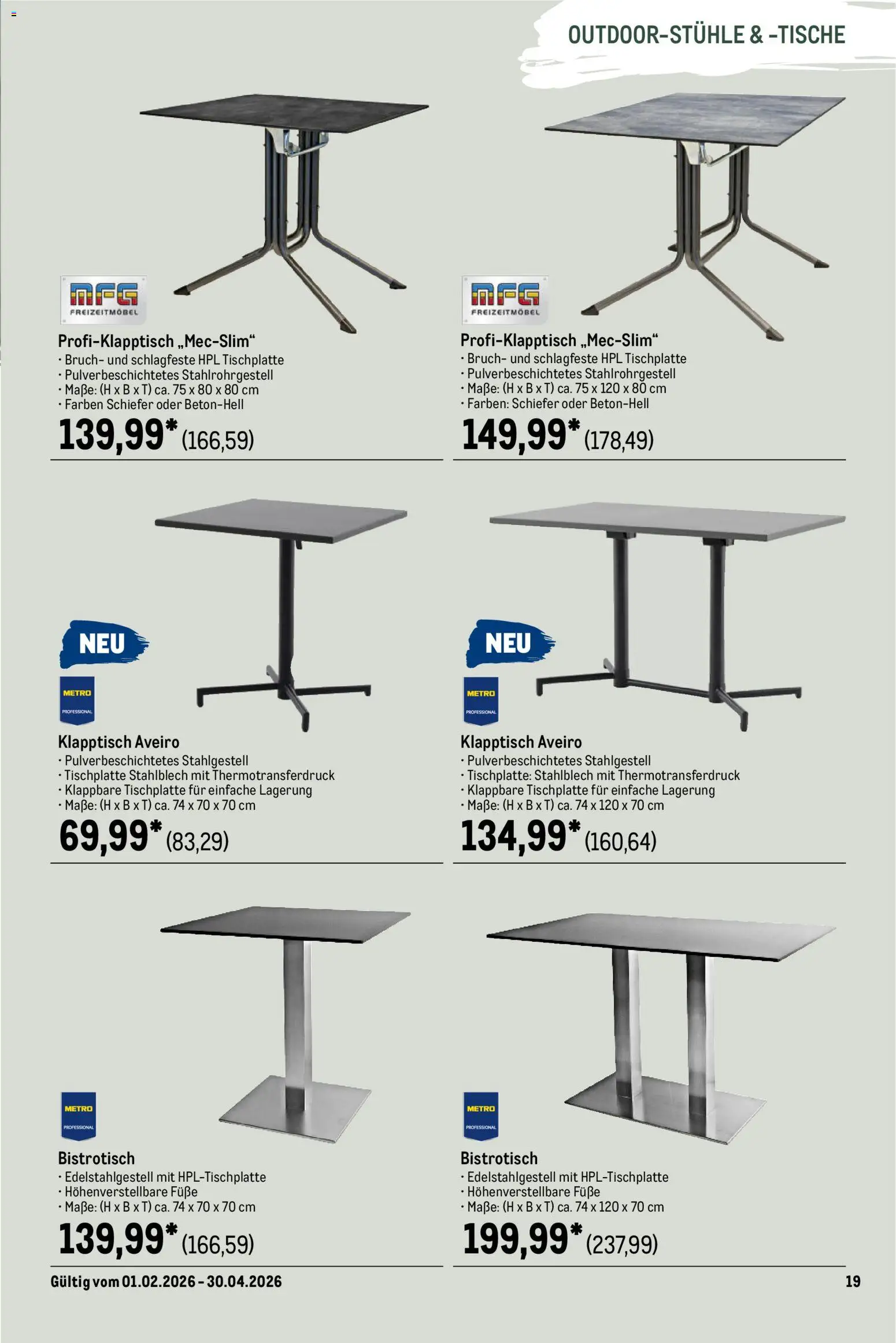 Metro Outdoor für Profis – gültig ab 01.02.2026 | Seite: 19