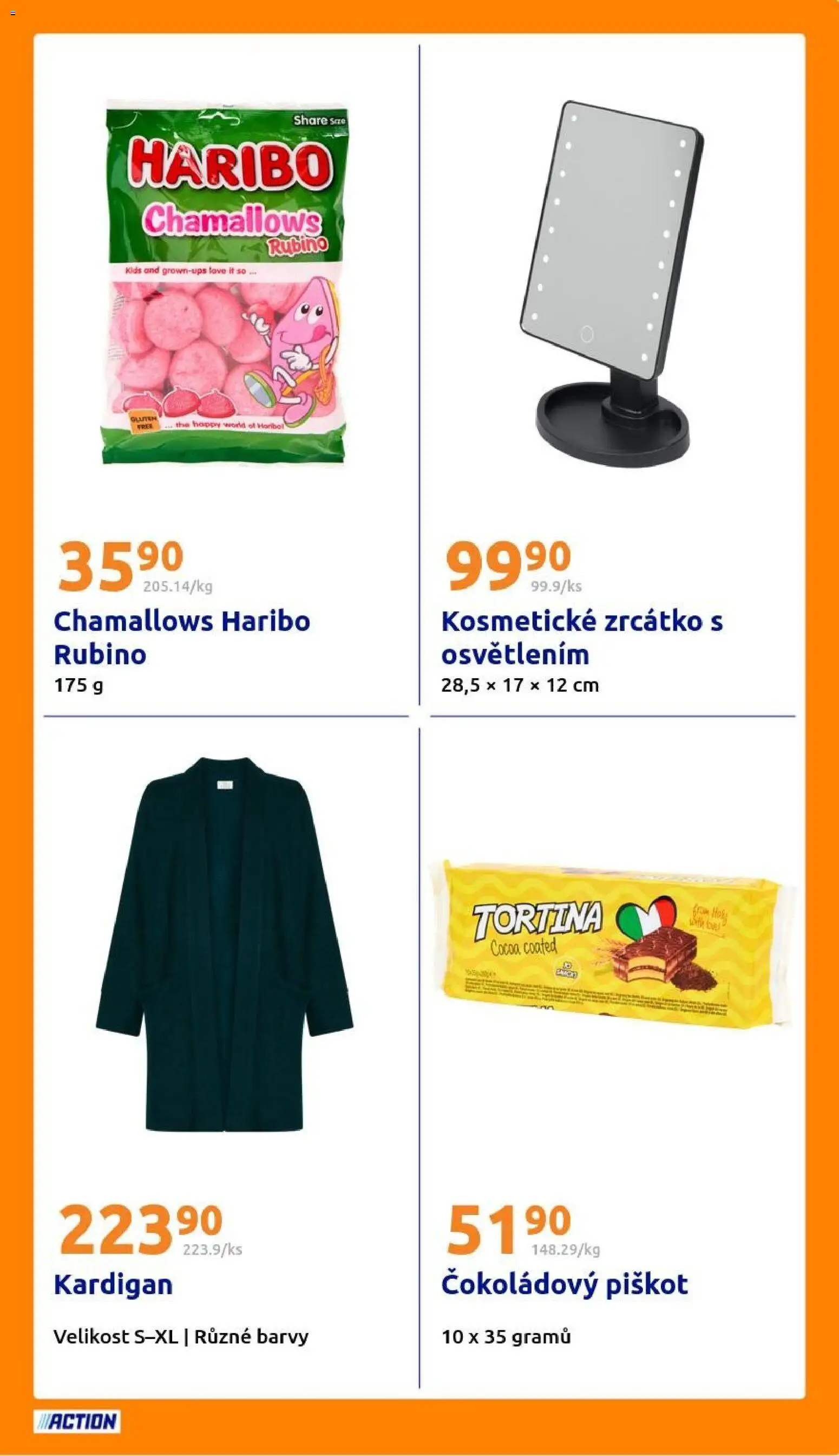 Action leták od 29.10.2025 | Strana: 21 | Produkty: Kosmetické zrcátko, Haribo, Barvy