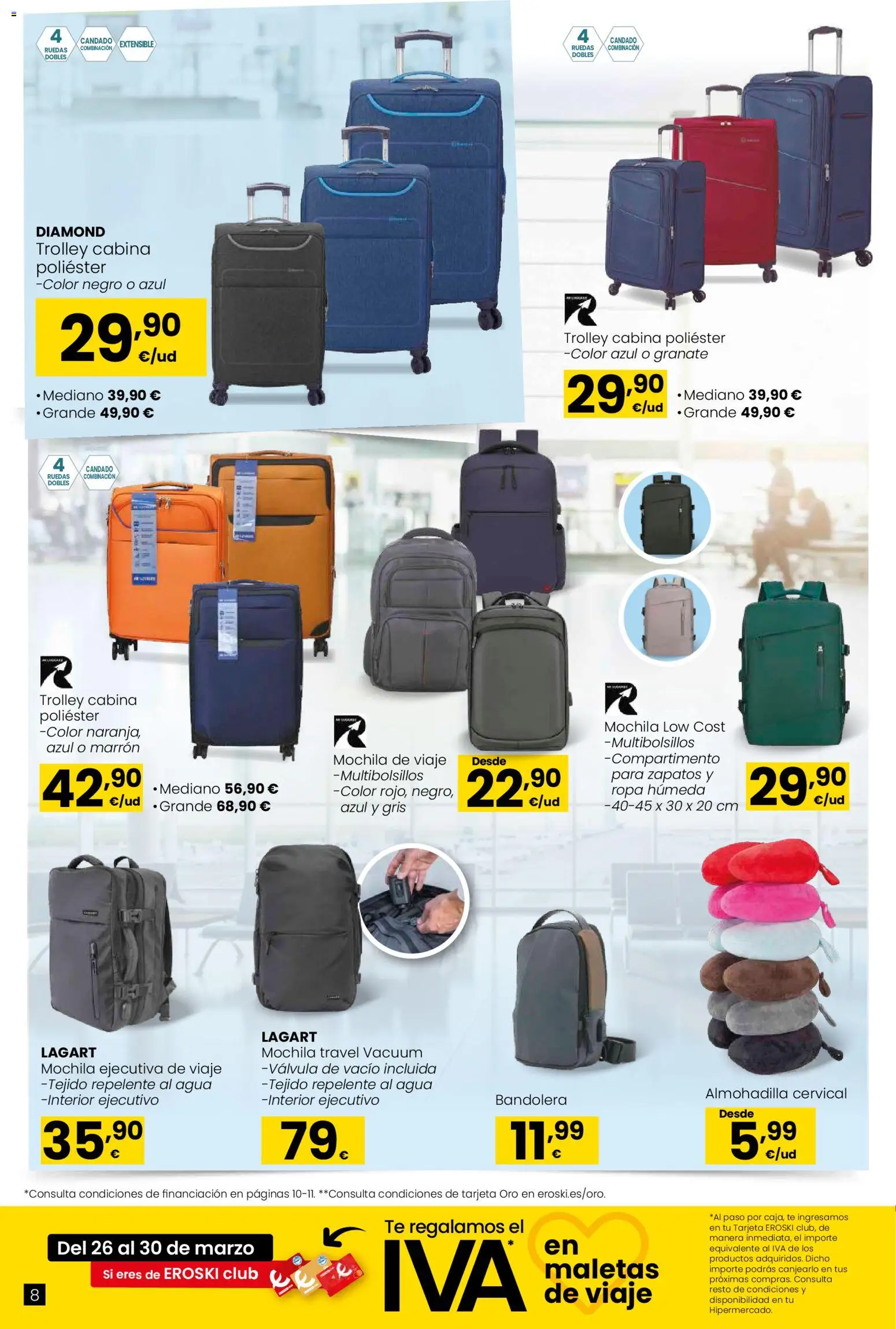 Eroski - Qué planazo │ válido desde el 26.03.2026 | Página: 8 | Productos: Mochila, Té, Ropa