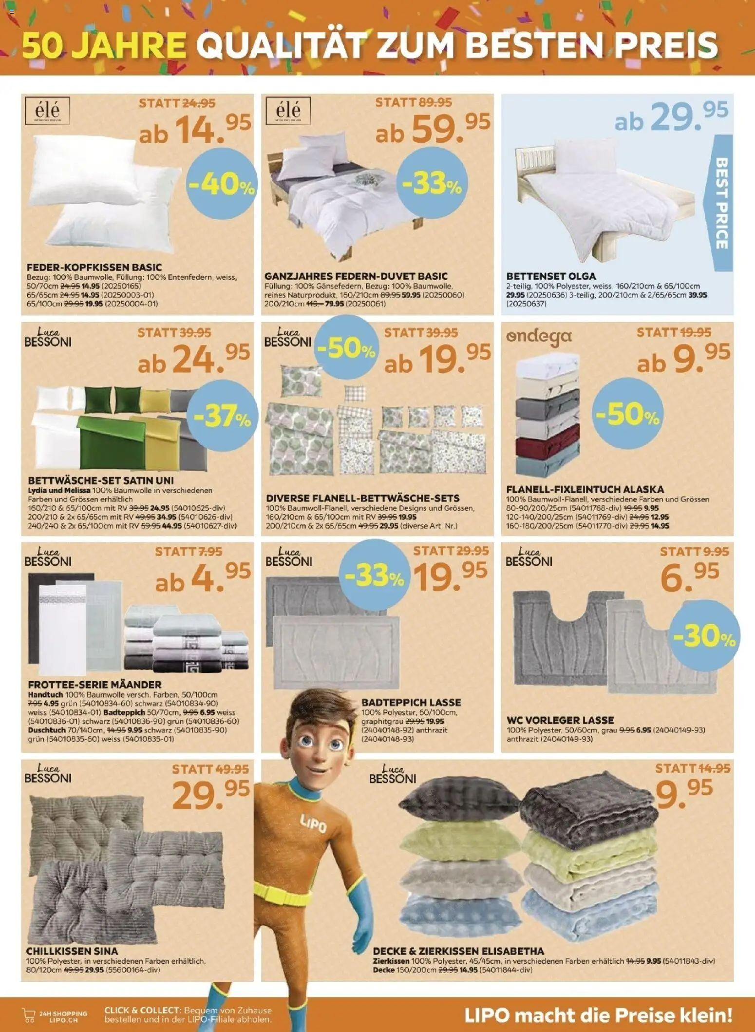 Lipo Aktionen – gültig ab 20.01.2026 | Seite: 9 | Produkte: Decke, Bettenset