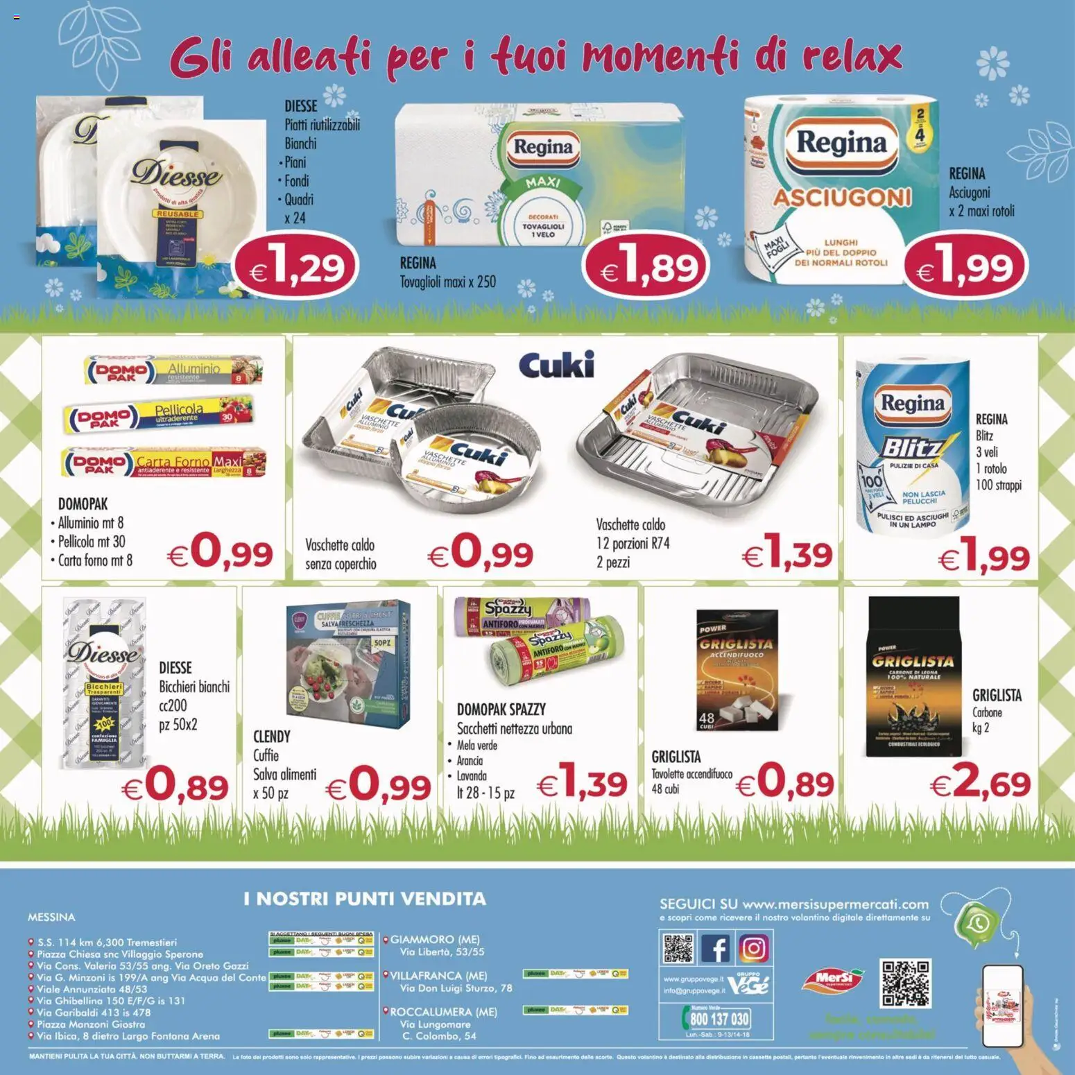 Volantino MerSi Supermercati del 18.03.2026 | Pagina: 24 | Prodotti: Acqua, Cuffie, Pellicola, Alluminio