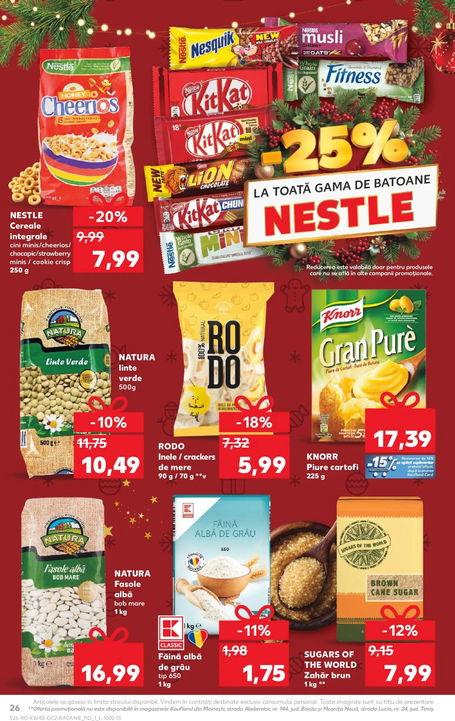 Noul catalog Kaufland – valabil de la 26.11.2025 | Pagină: 26 | Produse: Făină, Mere, Cereale, Cartofi