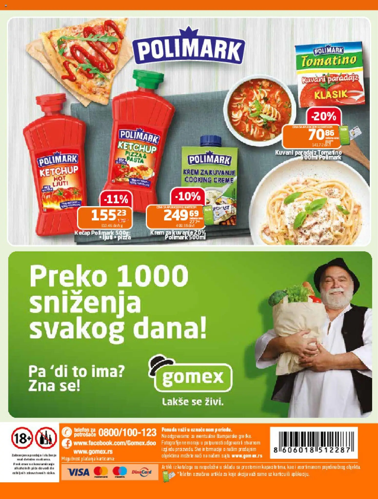 Gomex katalog - važi od 17.12.2025 | Strana: 24 | Proizvode: Kečap, Telefon, Paradajz