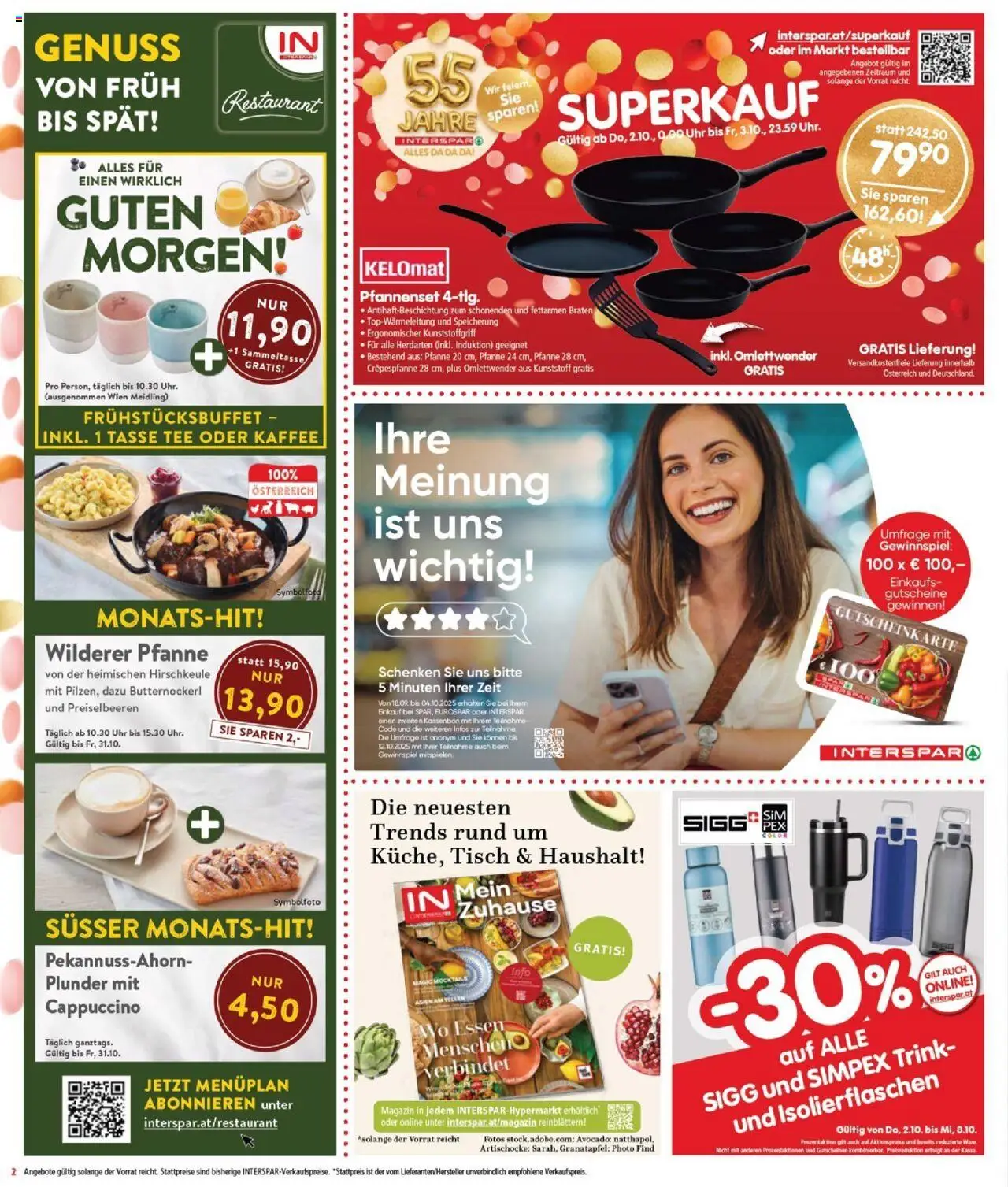 Interspar Flugblatt - Burgenland Nord gültig ab 02.10.2025 | Seite: 2 | Produkte: Avocado, Tisch, Kaffee, Tee