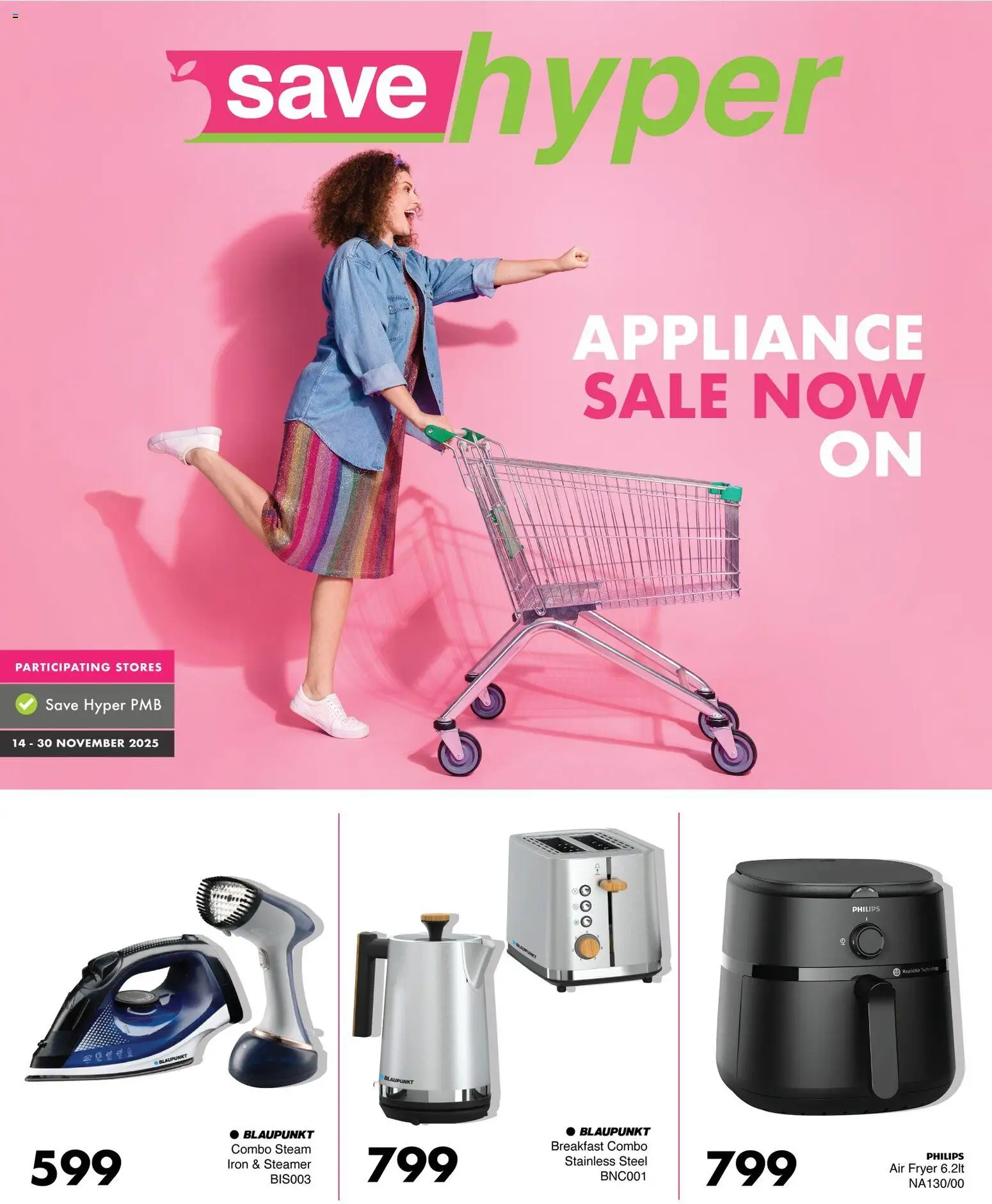 New Save catalogue – valid from 14.11.2025 | Page: 1 | Products: Iron, Fryer, Air fryer